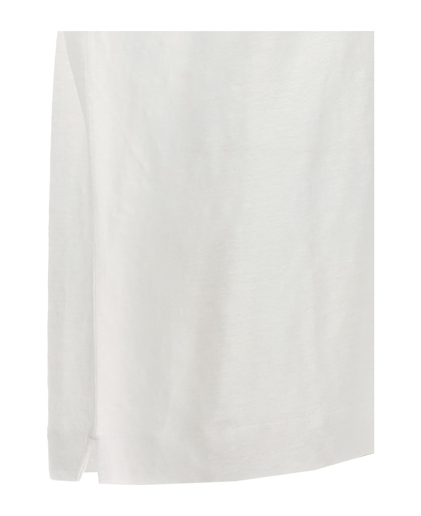 Zegna Linen Polo Shirt - White
