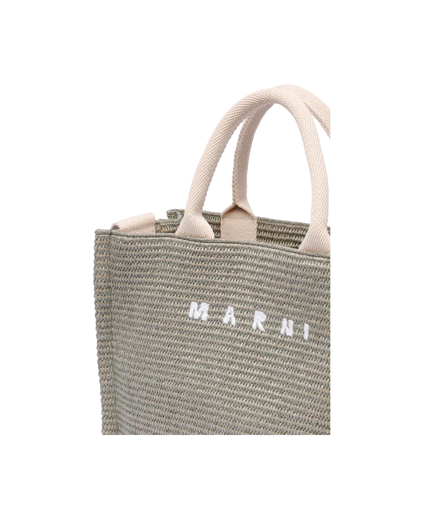 Marni Small Fabric Rafia Effect Shopping Bag | italist