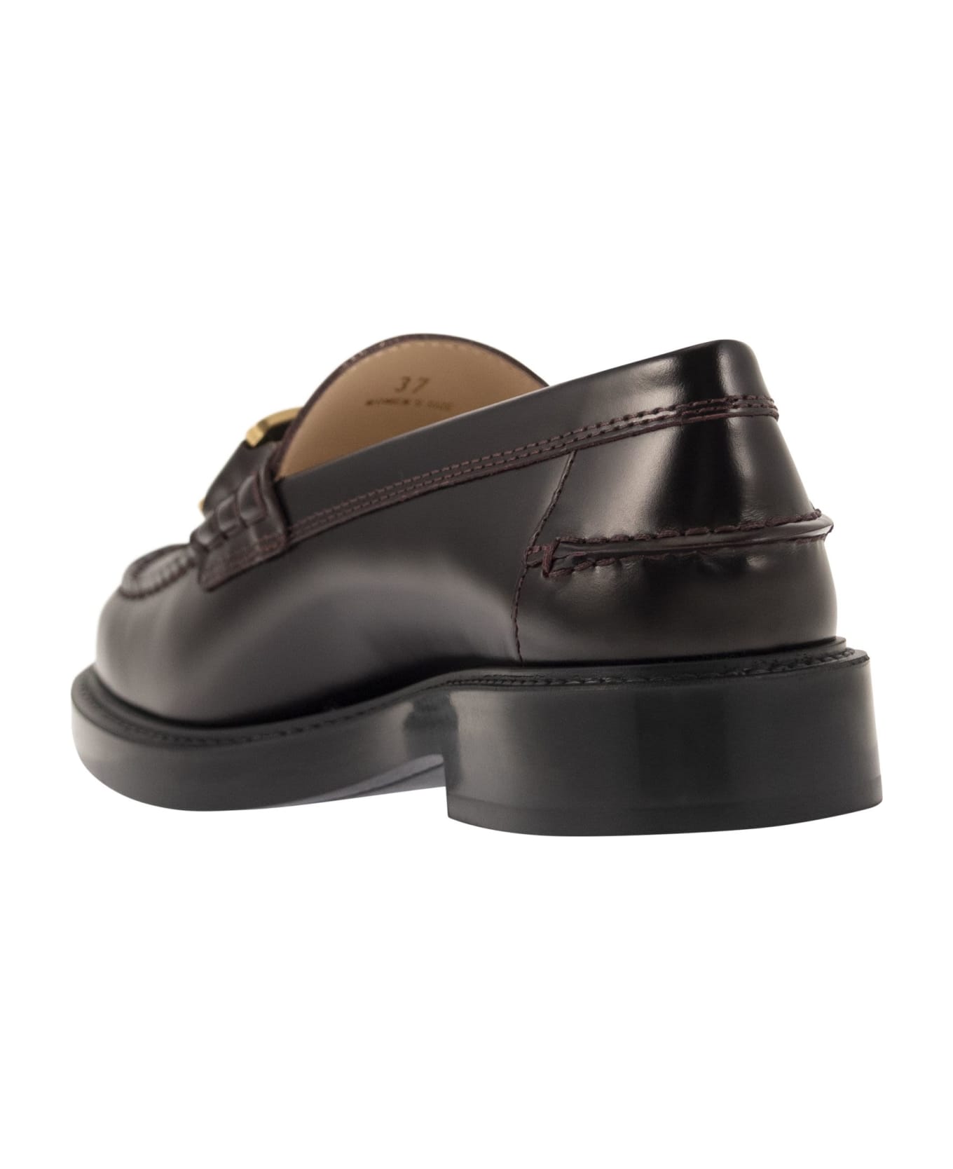 Tod's Leather Loafers - Bordeaux フラットシューズ