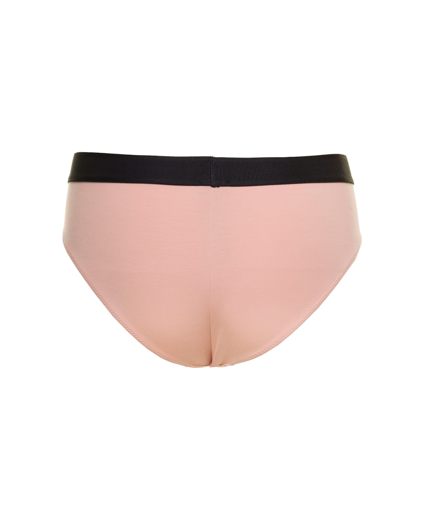 Tom Ford 'signature Boy Short' Beige Briefs With Logo Waistband In Stretch-jersey Woman - Pink ショーツ