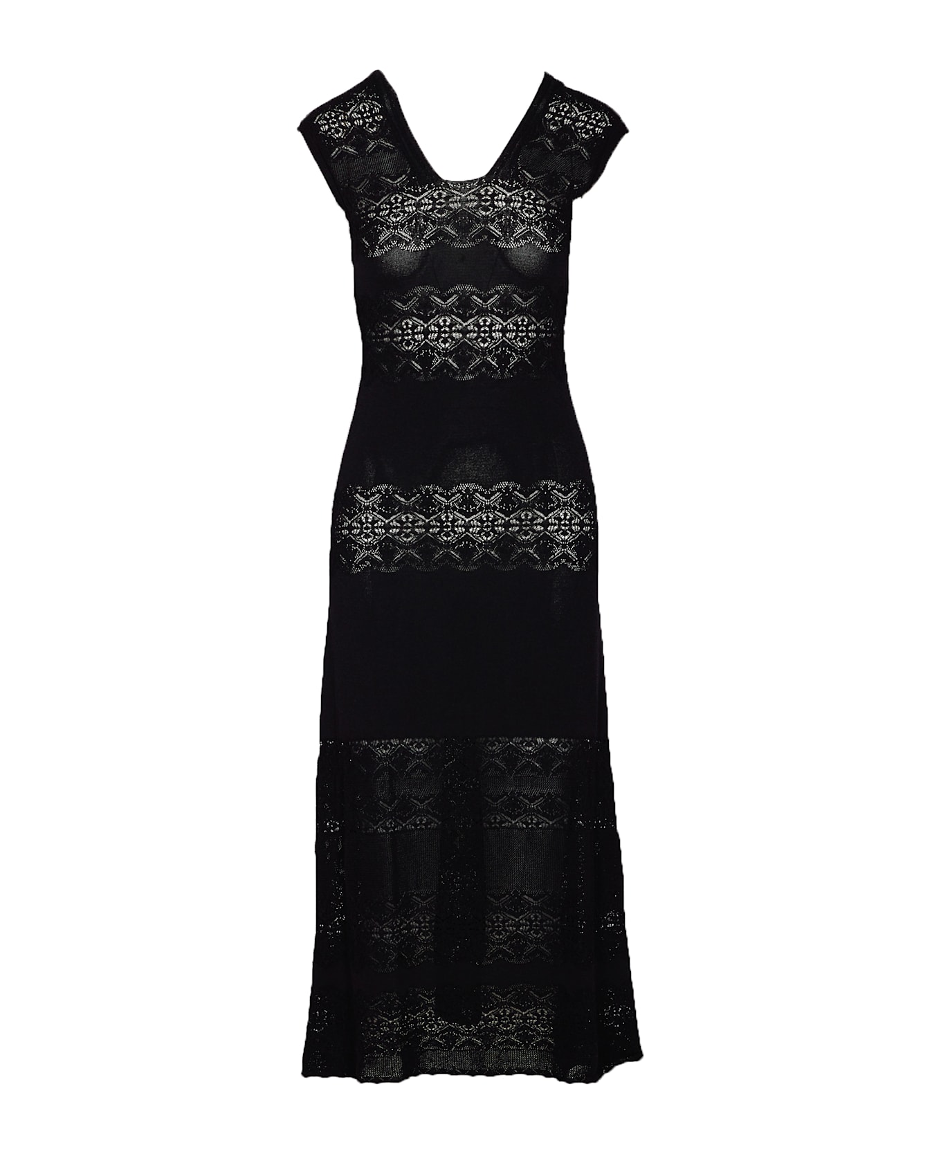 TwinSet Long Dress - Black