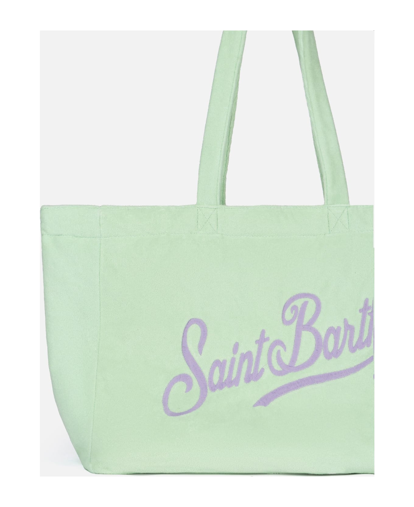 MC2 Saint Barth Terry And Cotton Beach Tote Double Bag - GREEN