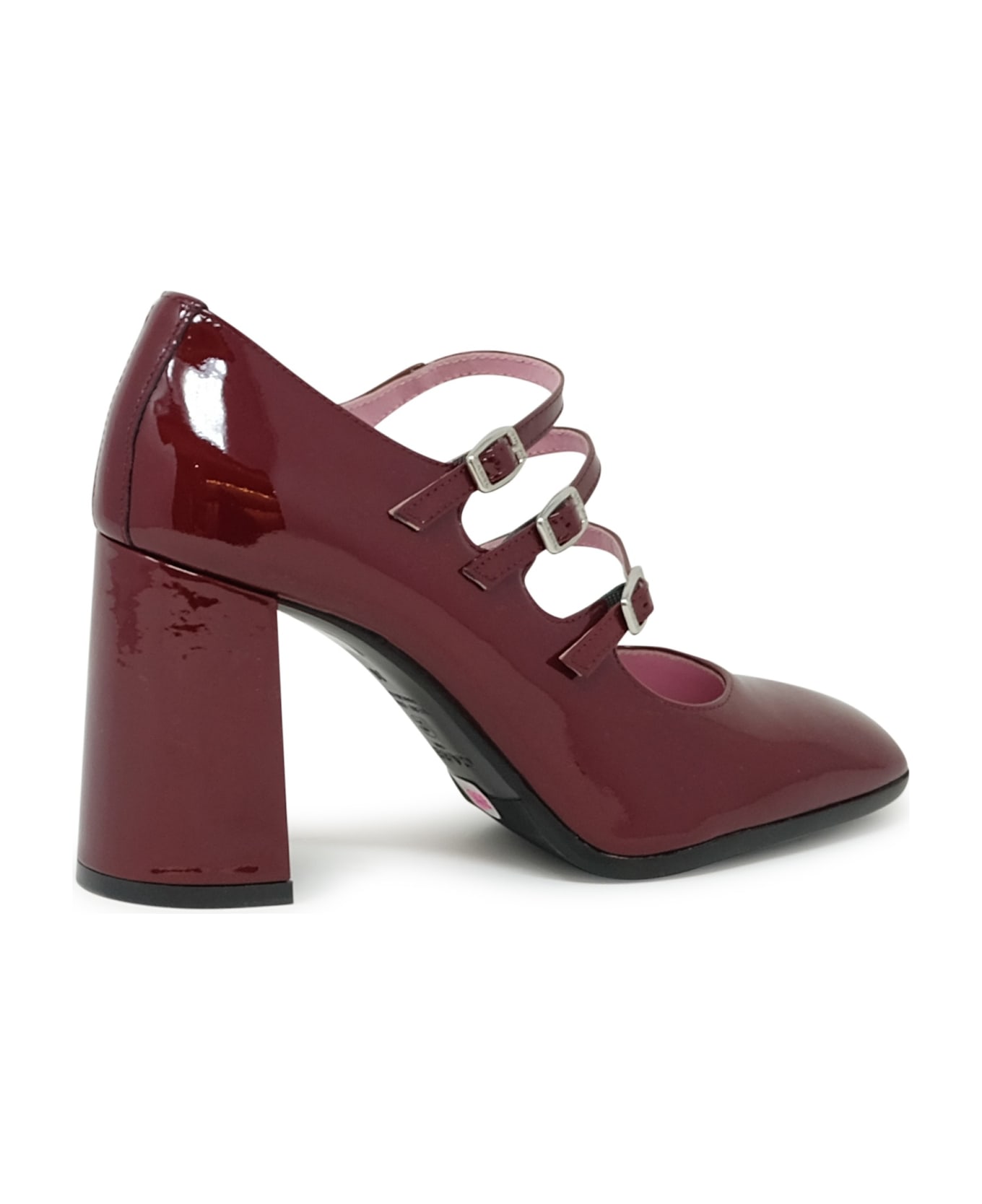 Carel Paris Burgundy Patent Leather Pumps