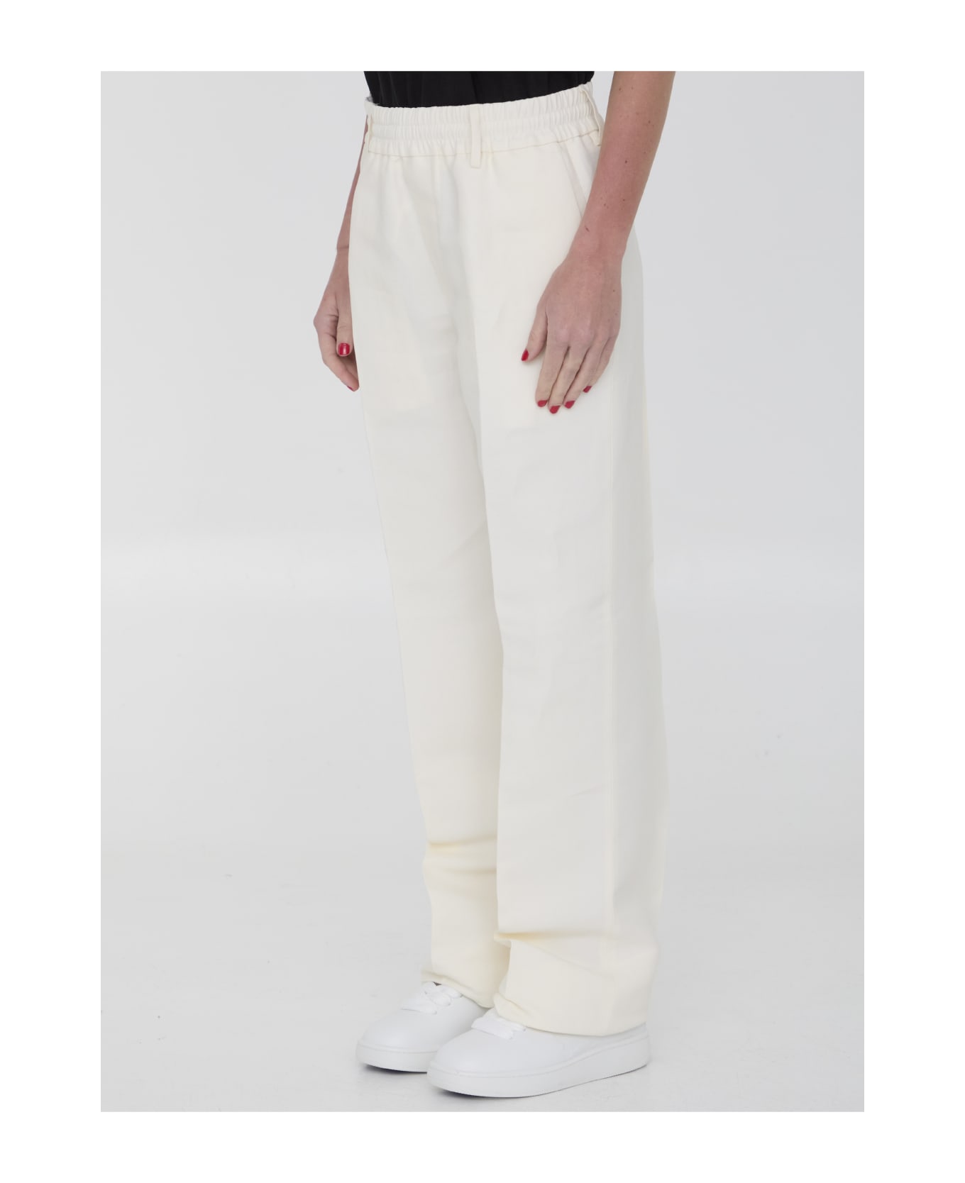 Burberry Canvas Pants - WHITE