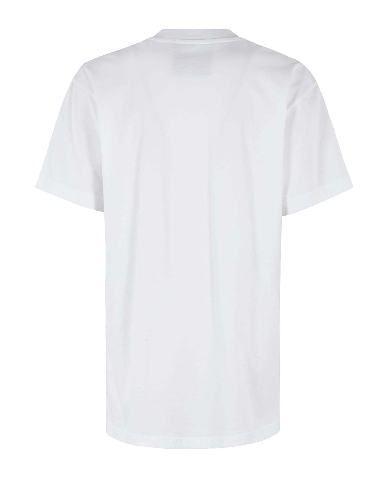 Moschino Text-printed Crewneck T-shirt - Fantasia Bianco