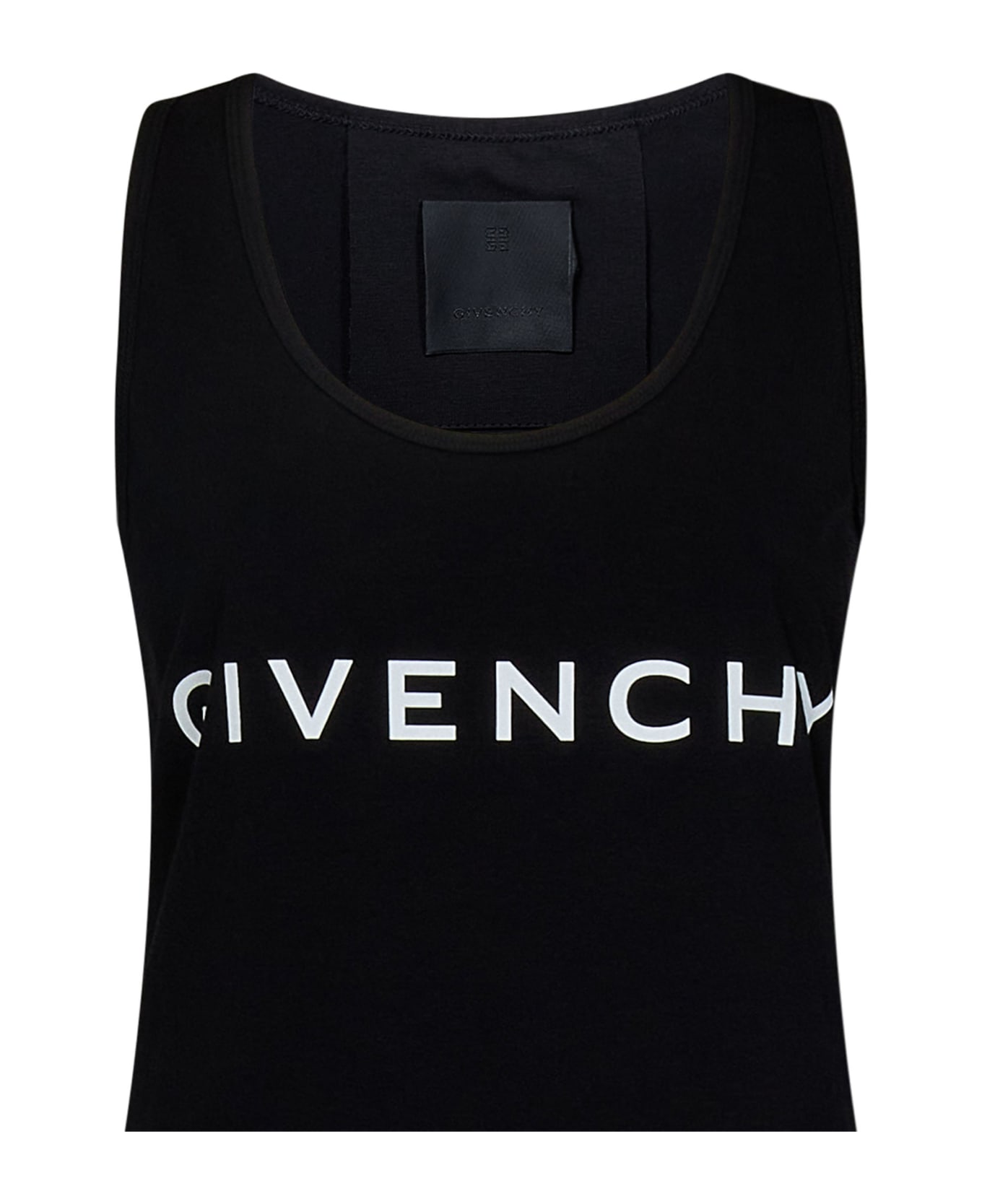 Givenchy Logo Print Tank Top - Black