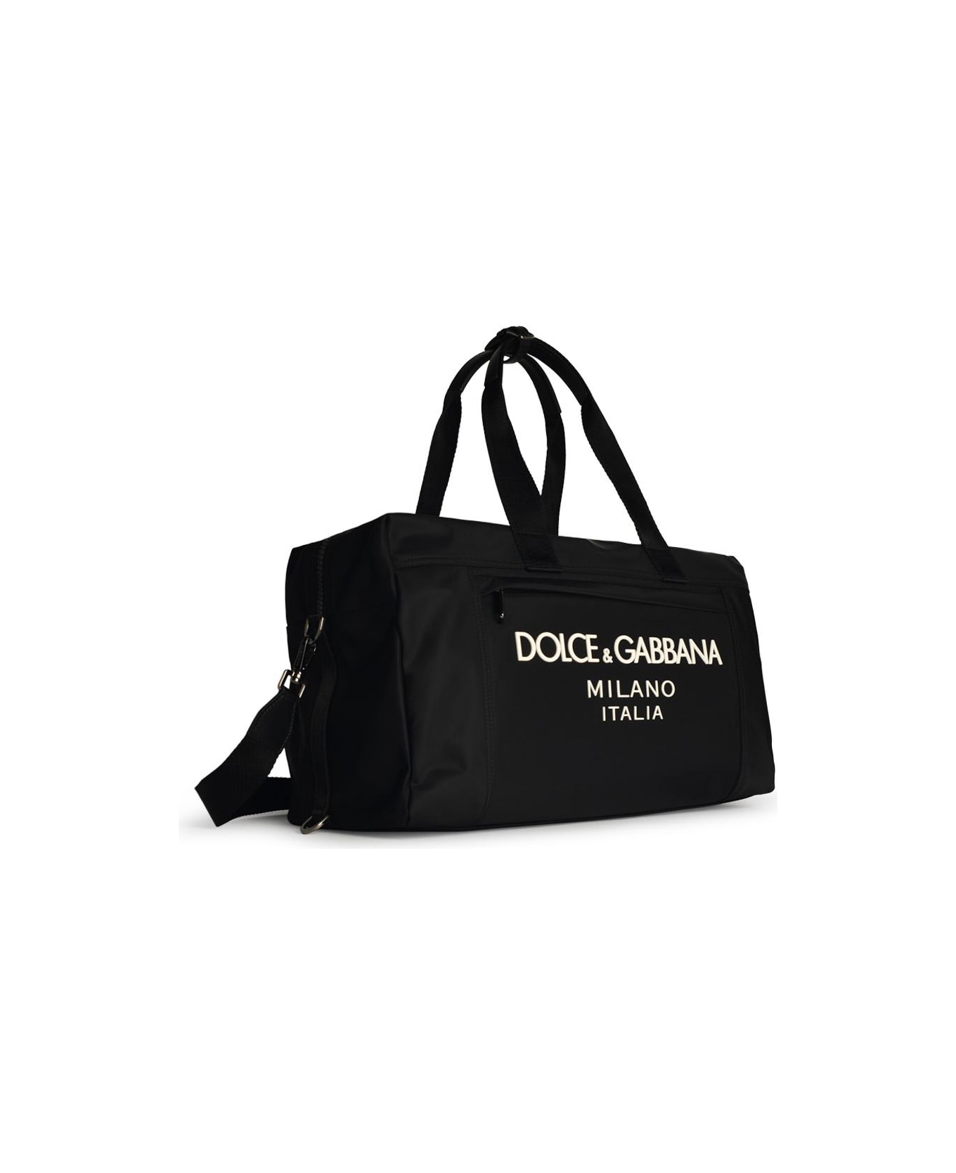 Dolce & Gabbana Black Nylon Duffel Bag - Black