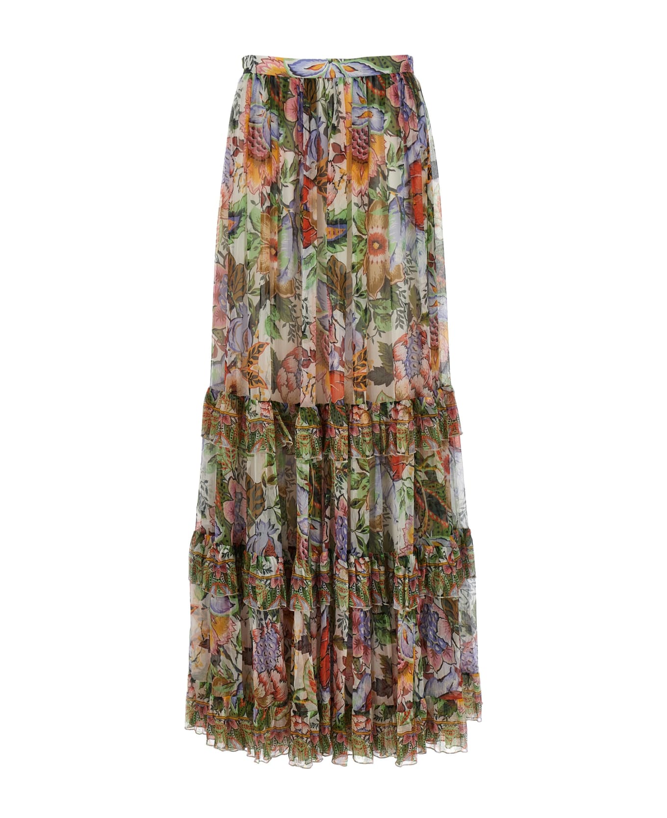 Etro Long Floral Skirt - Multicolor