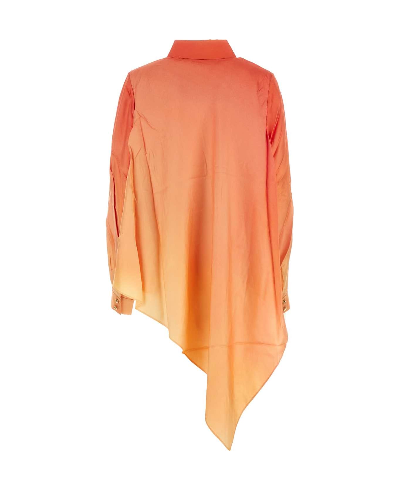Zimmermann Two-tone Silk Tranquillity Shirt - REDFIELDS