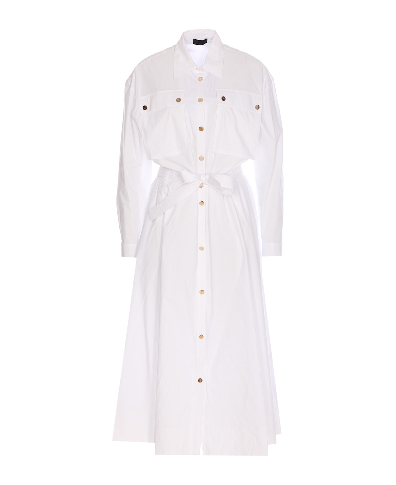 Liu-Jo Long Chemisier Dress - White