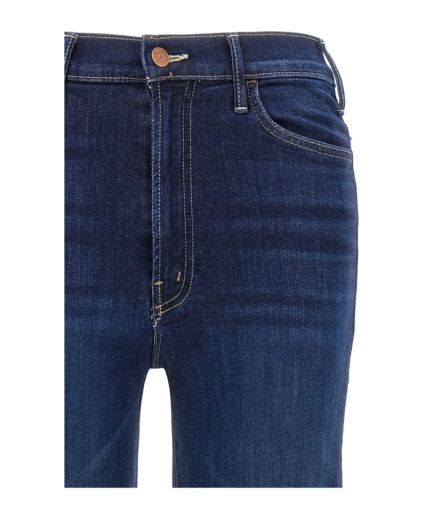 Mother 
the Hustler Flood Fray
 Jeans - Blue
