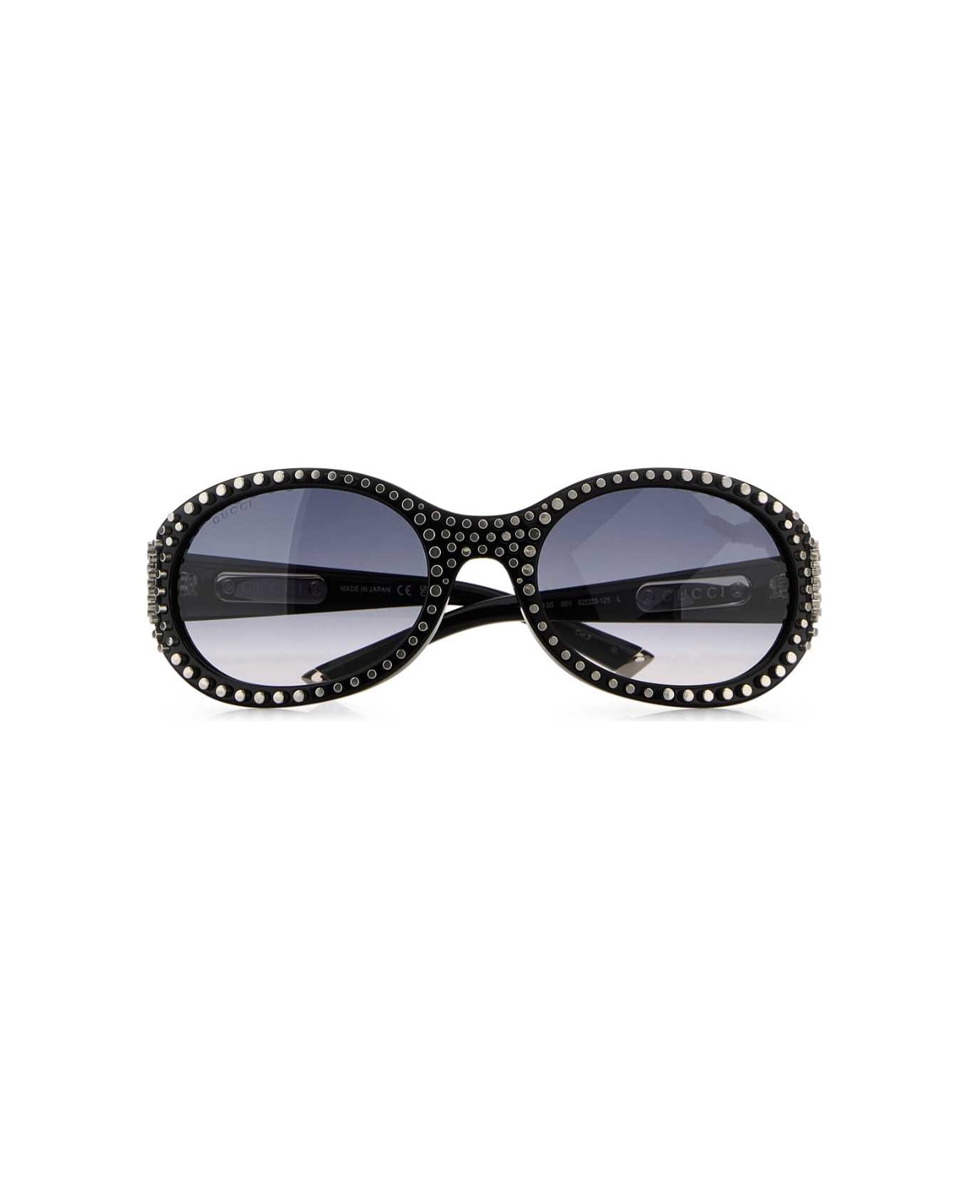 Gucci Black Acetate Sunglasses - BLACKSTUDSGREY