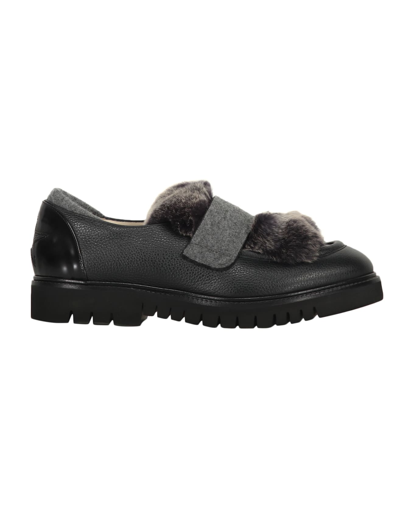 Lorena Antoniazzi Leather Loafers - black