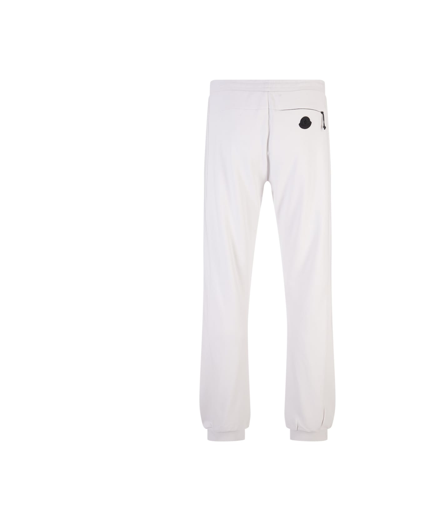 Moncler Logoed White Joggers - Bianco
