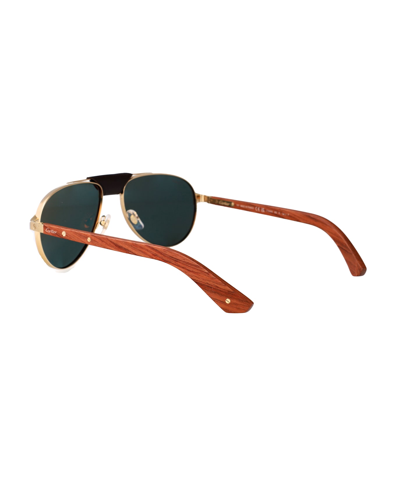 Cartier Eyewear Ct0495s Sunglasses - GOLD BROWN GREEN