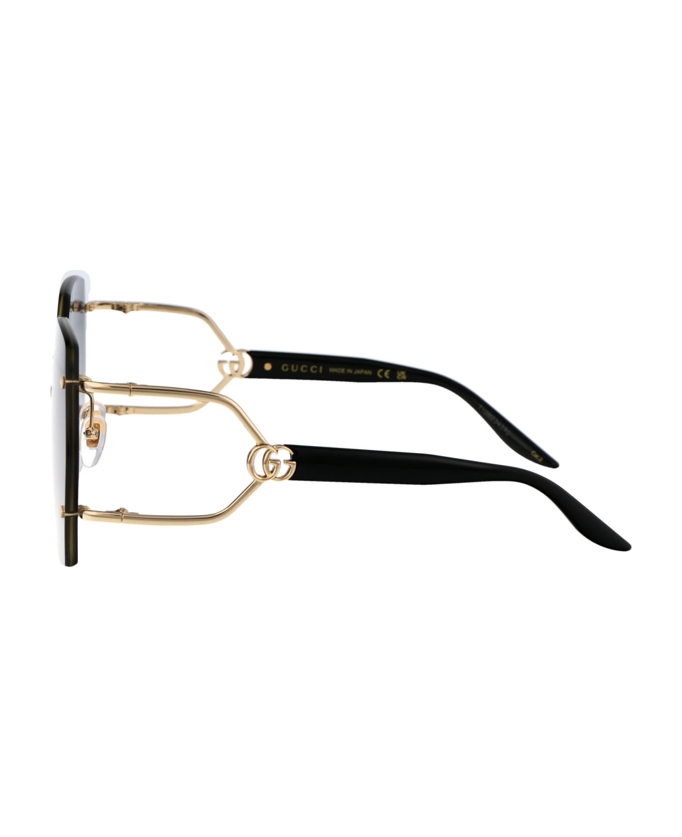 Gucci Eyewear Gg1562s Sunglasses - 001 GOLD BLACK GREY