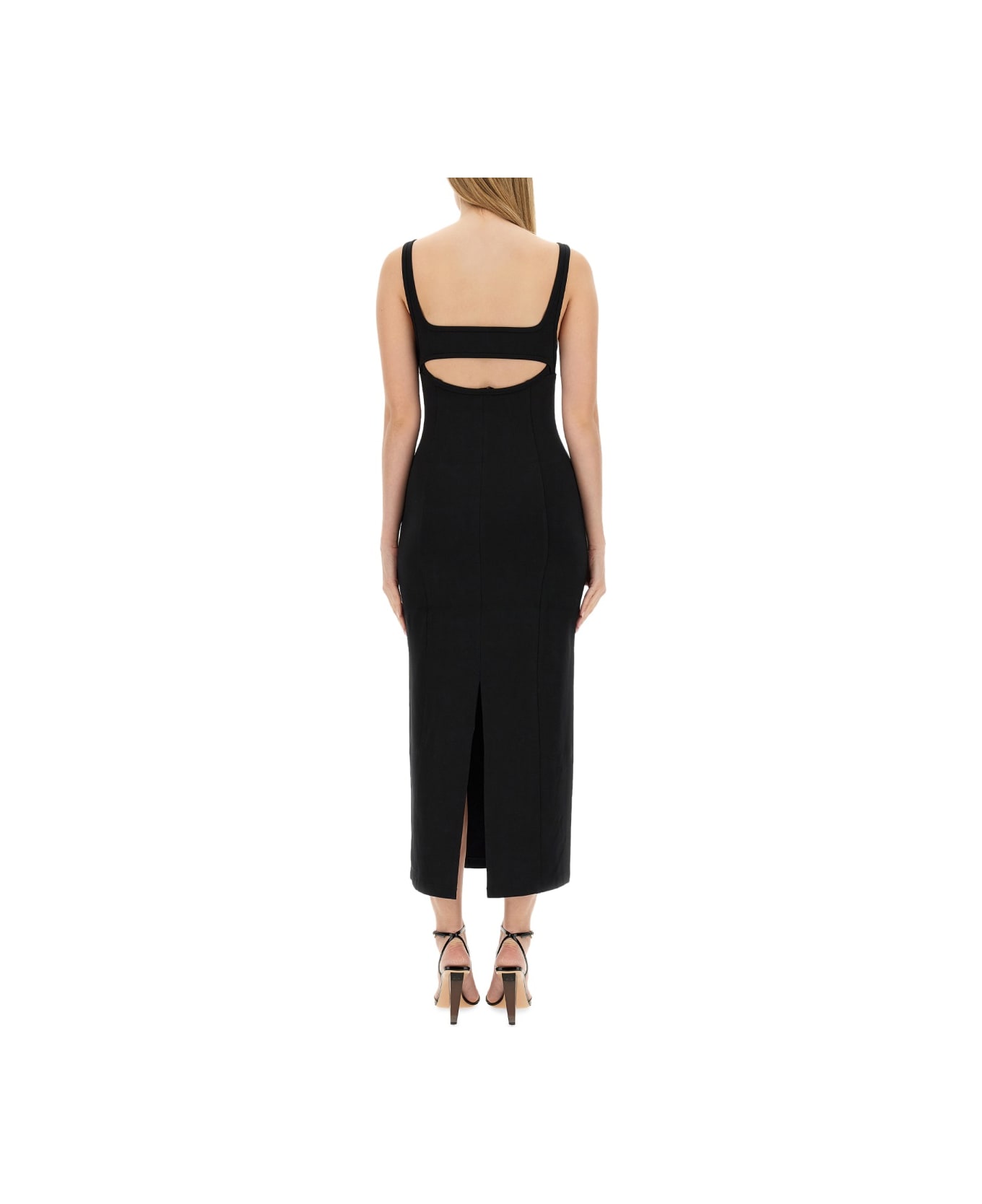 Helmut Lang Asymmetrical Dress - BLACK