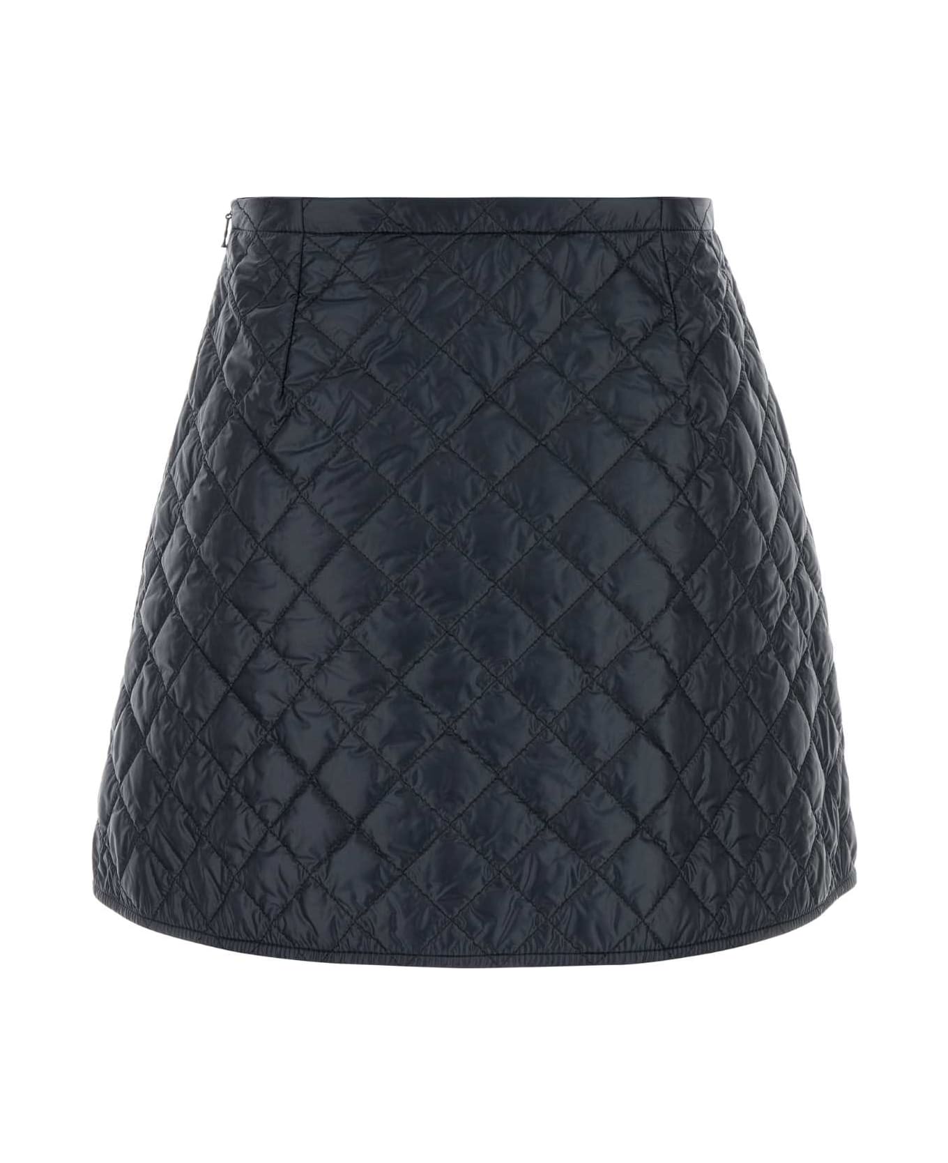 Moncler Midnight Blue Nylon Mini Skirt - 778