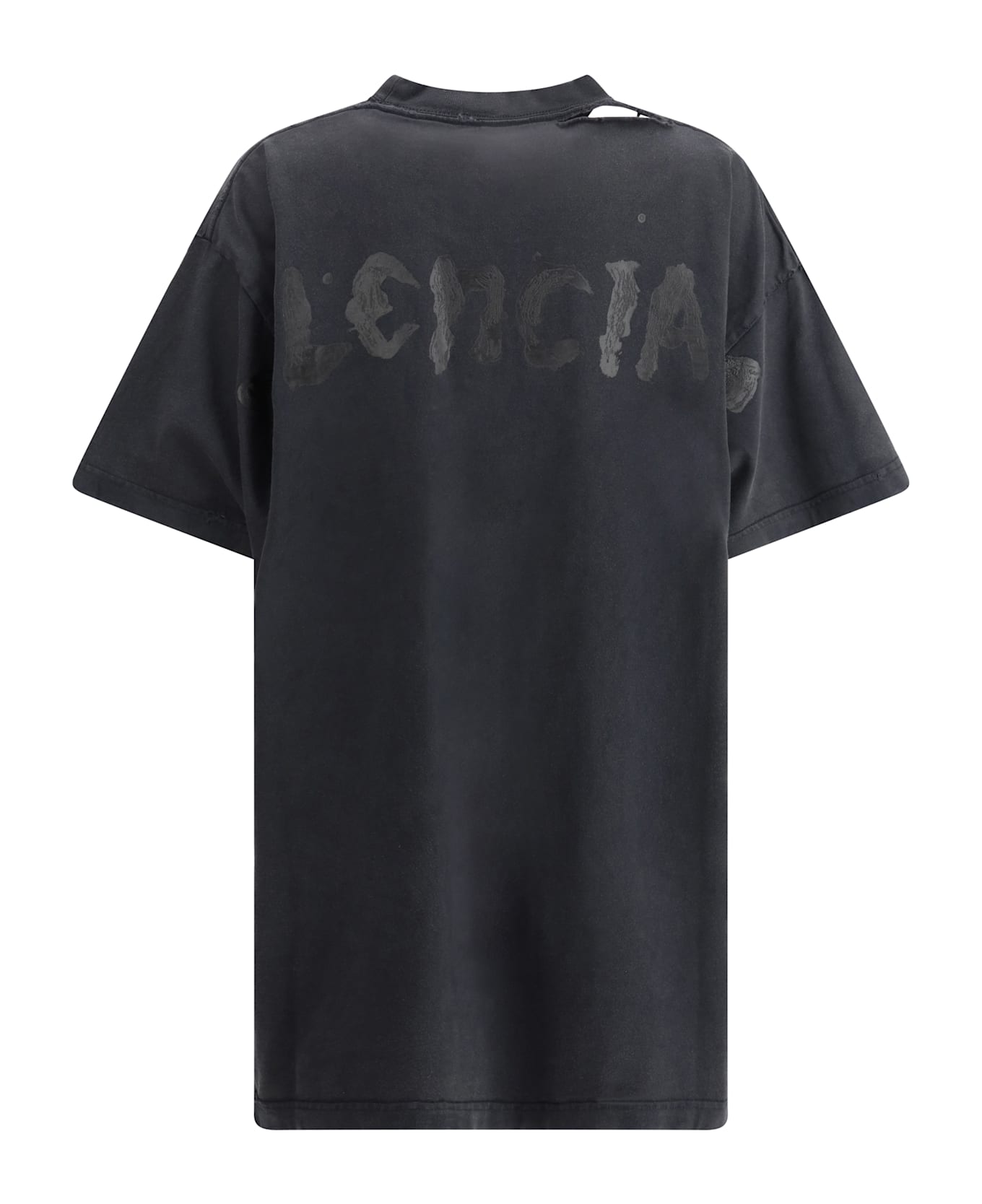 Balenciaga Oversized T-shirt - Faded Washed Black