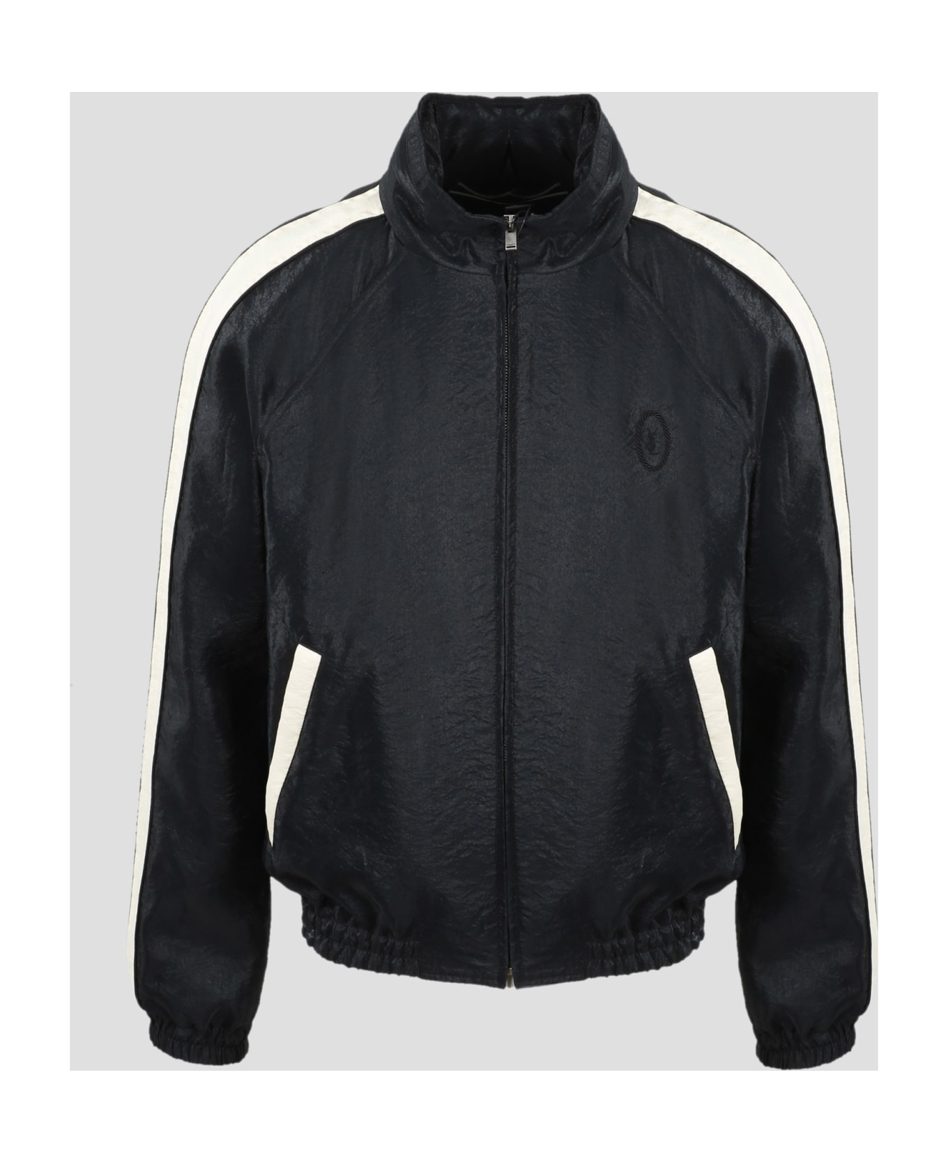 Saint Laurent Monogram Zip Jacket - Black