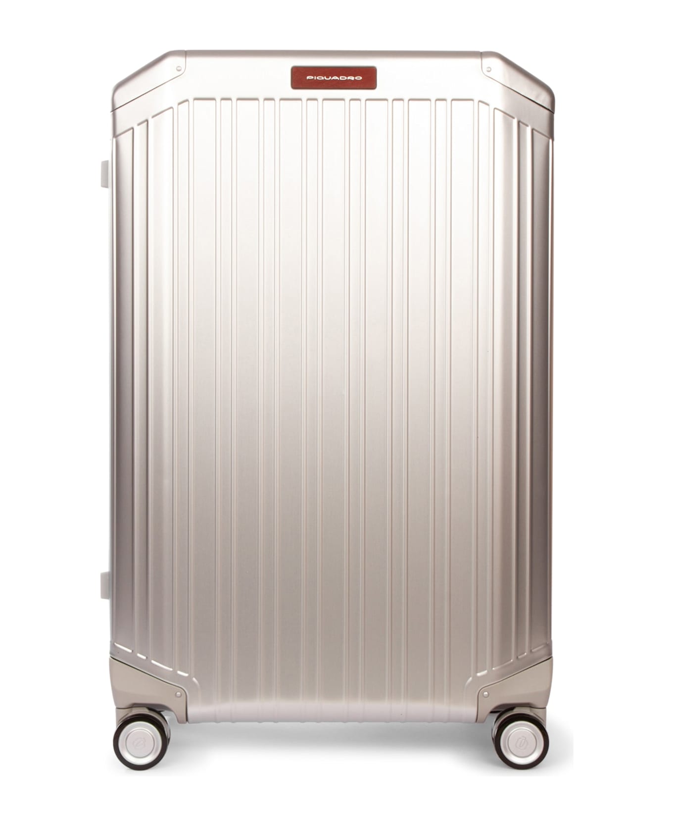 Piquadro Trolley Grande 4 Ruote In Alluminio E Pelle - GRCU