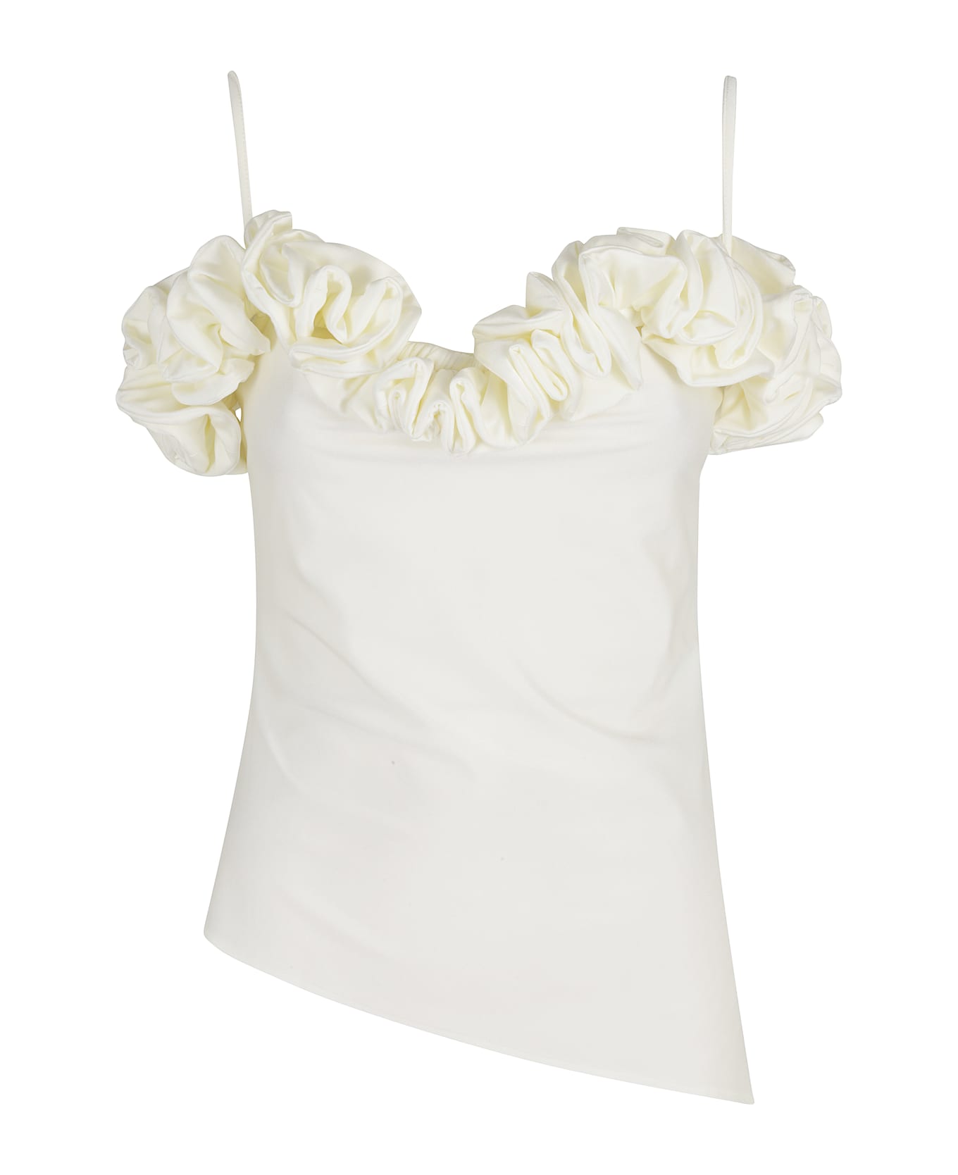 Coperni Ruffle Top - White Avorio Wht