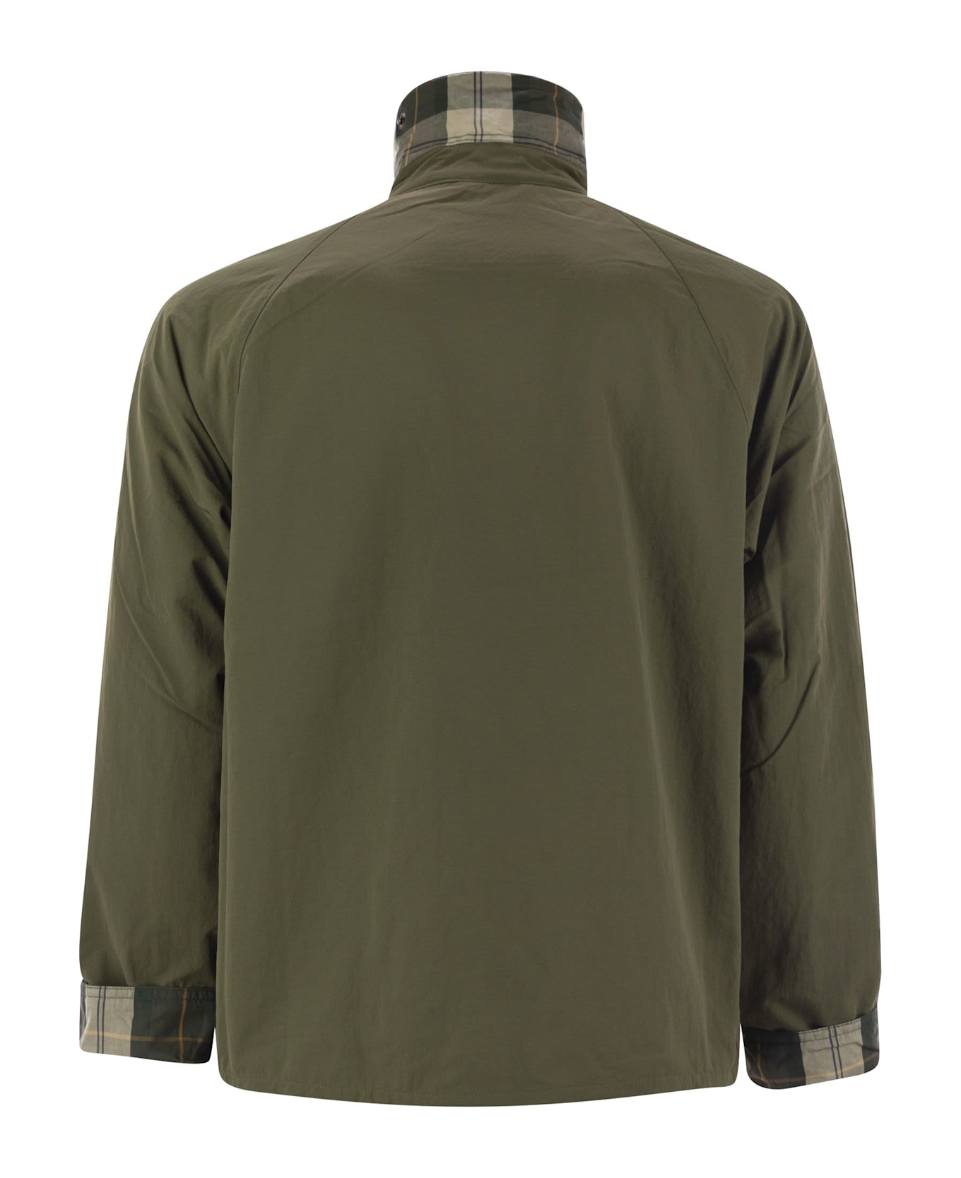 Barbour Spey - Lightweight Jacket With Tartan Lining - Military Green