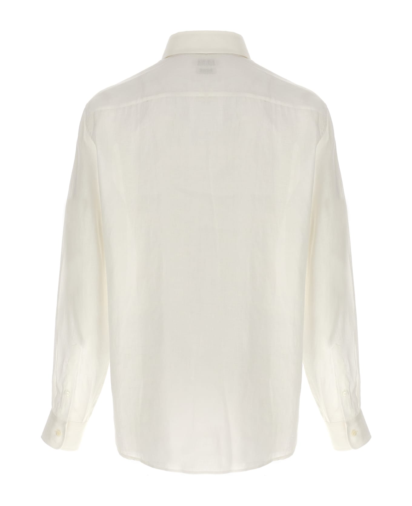 Brunello Cucinelli Long-sleeved Buttoned-up Shirt - White