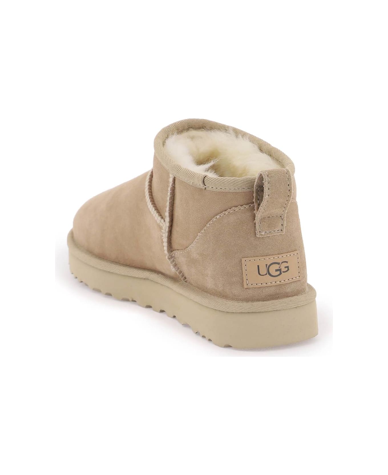 UGG 'classic Ultra Mini' Ankle Boots - Sand