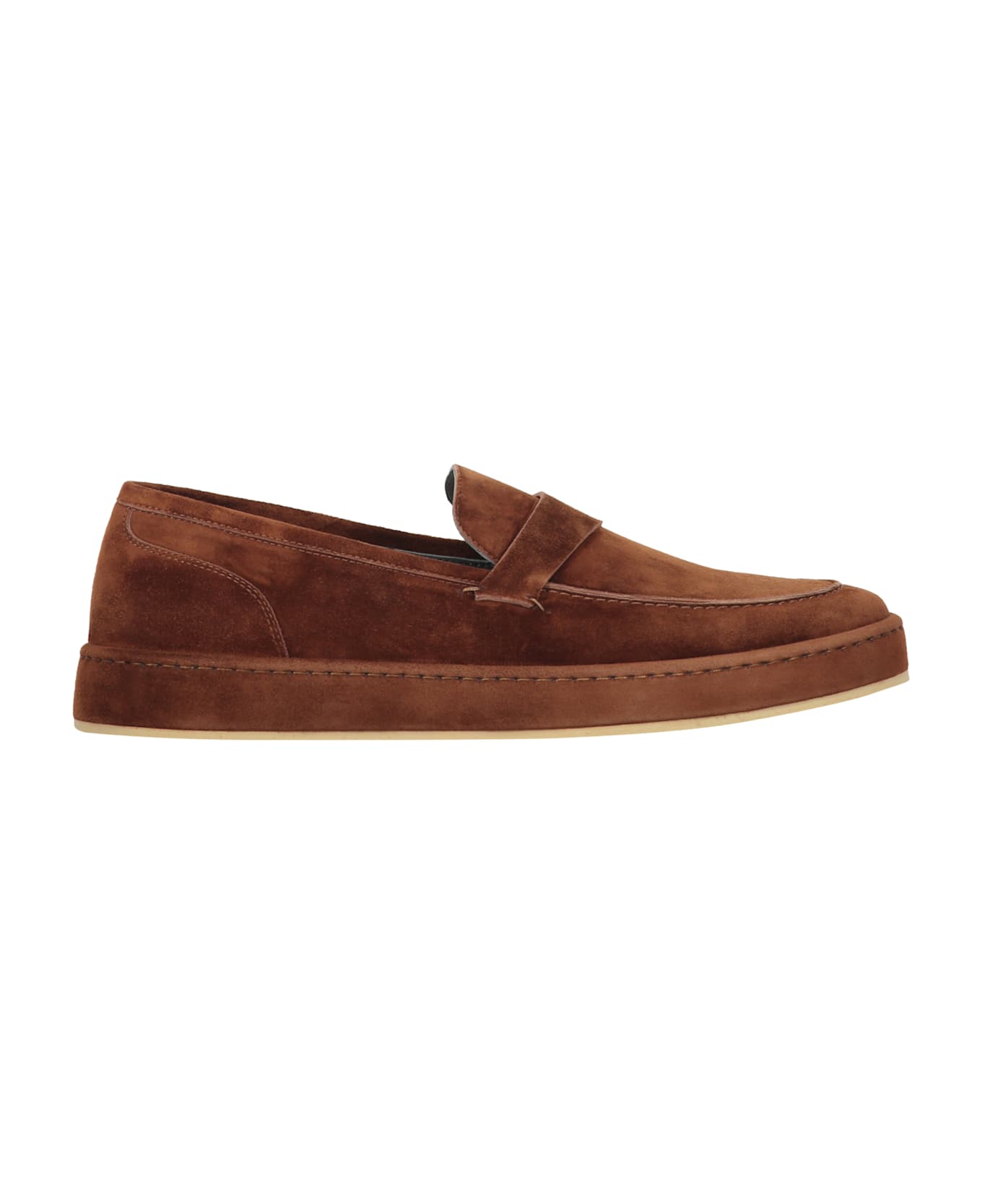 Brett & Sons Suede Loafers - brown