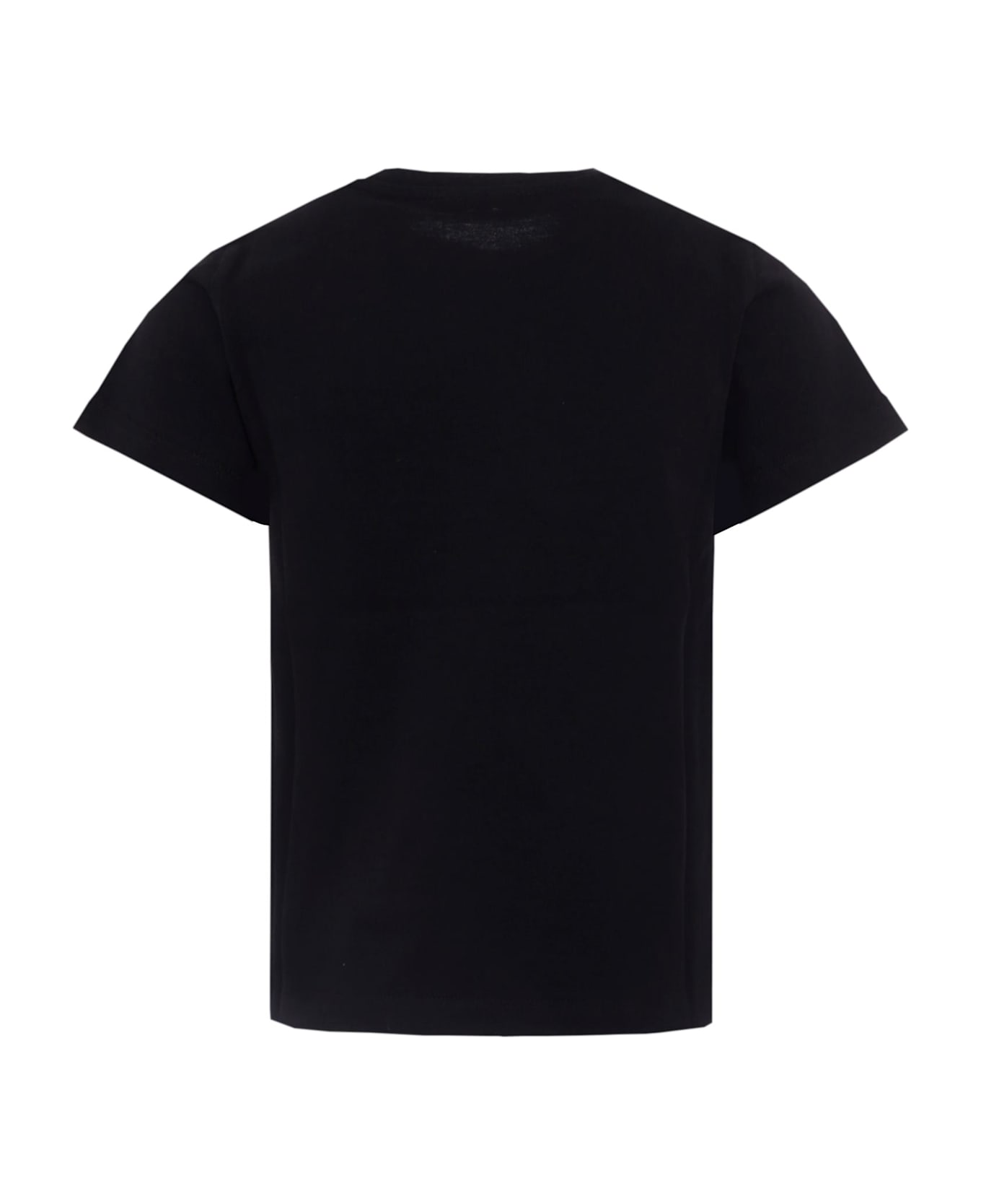 Balmain Black T-shirt For Girl With Logo - Black