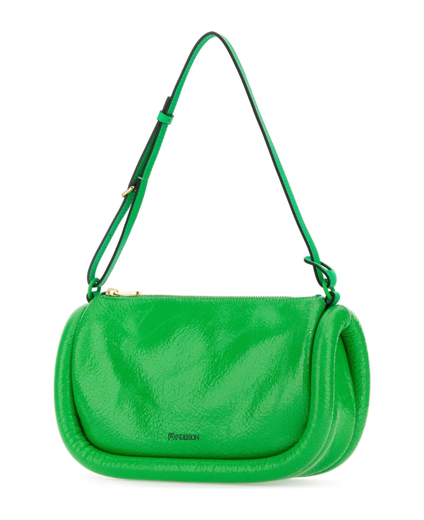 J.W. Anderson Fluo Green Leather Shoulder Bag - NEONGREEN