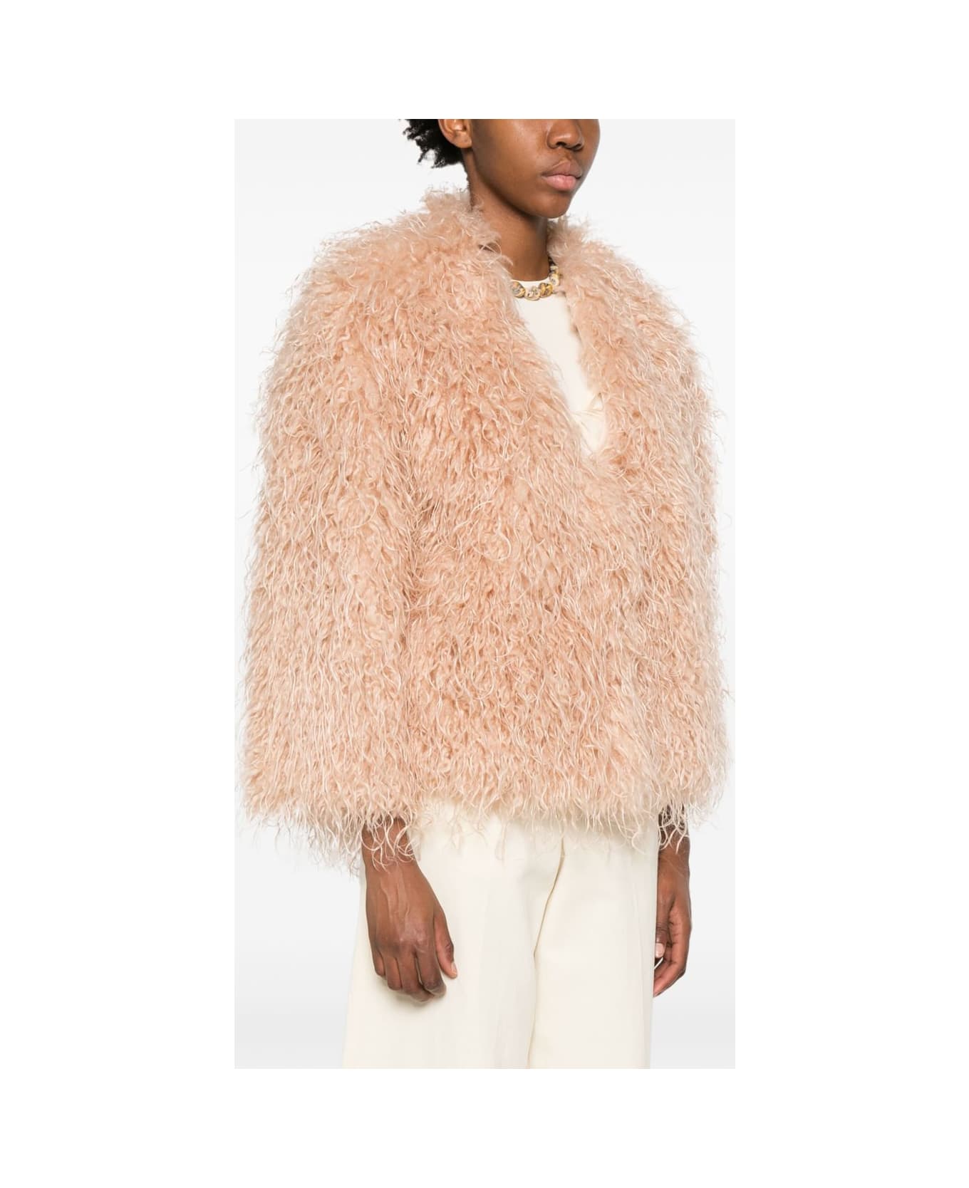 Forte_Forte Faux Fur Jacket - Powder