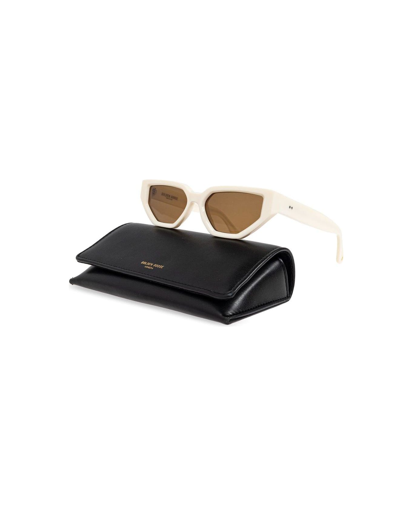 Golden Goose Cat-eye Frame Sunglasses - BEIGE/HONEY