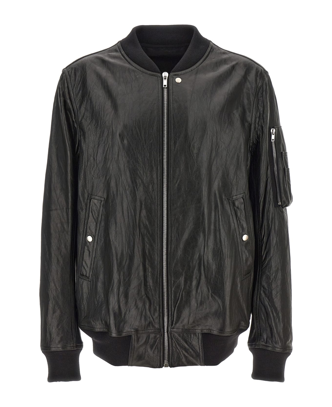 Rick Owens 'classic Flight' Jacket - Black