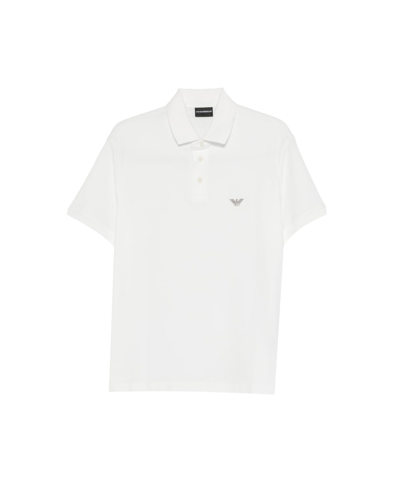 Emporio Armani Cotton Polo Shirt - White