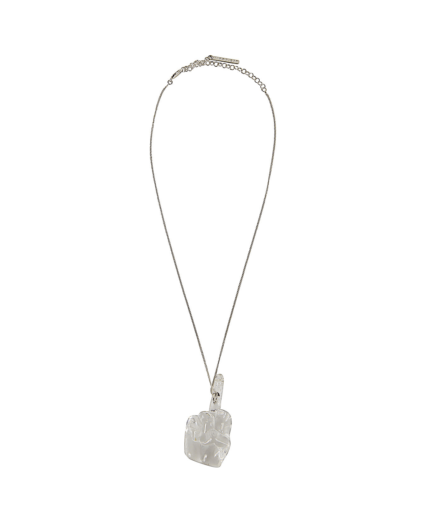 Y/Project Midi Fuck You Pendant Necklace - Transparent ネックレス