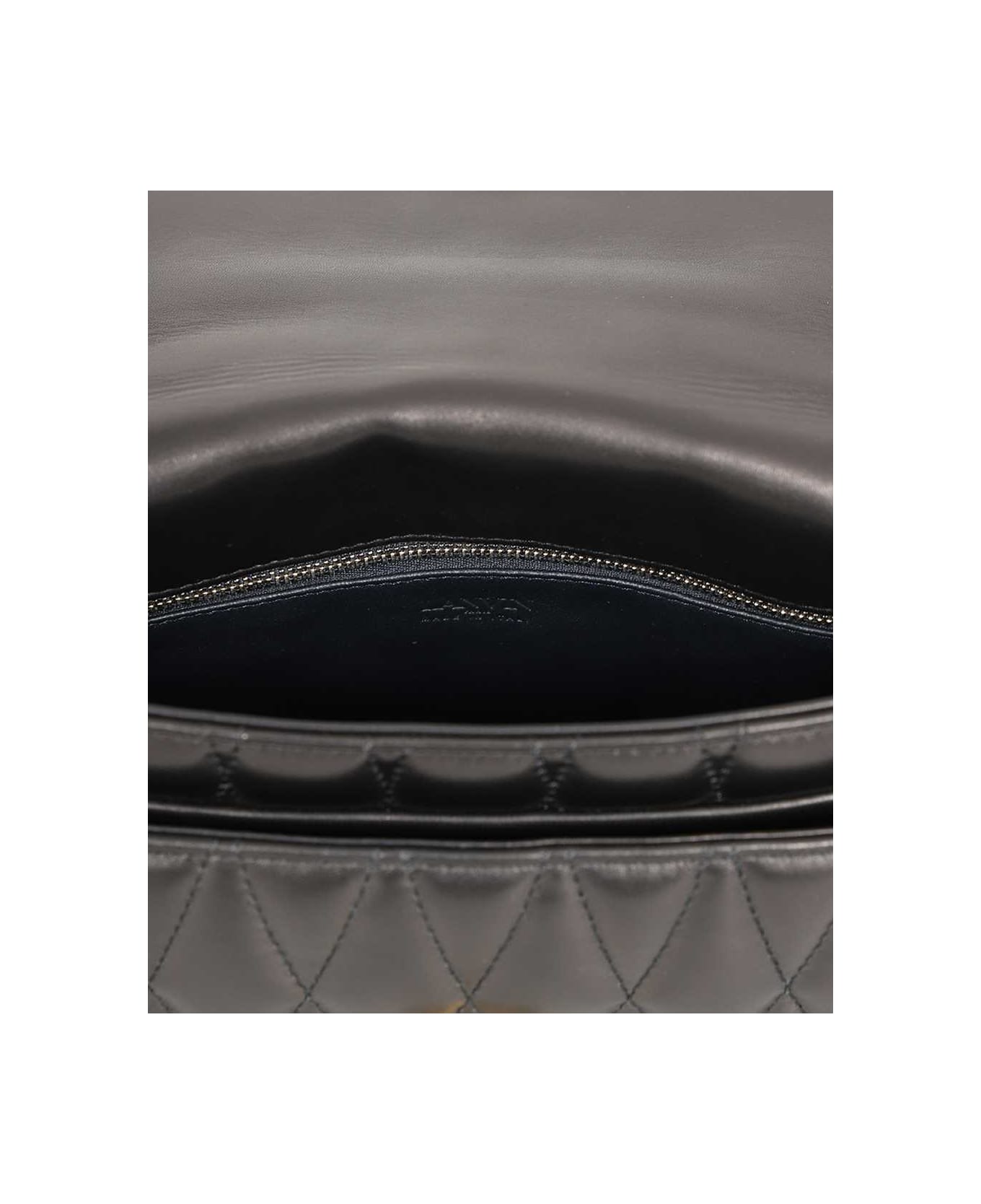 Lanvin Leather Crossbody Bag - black