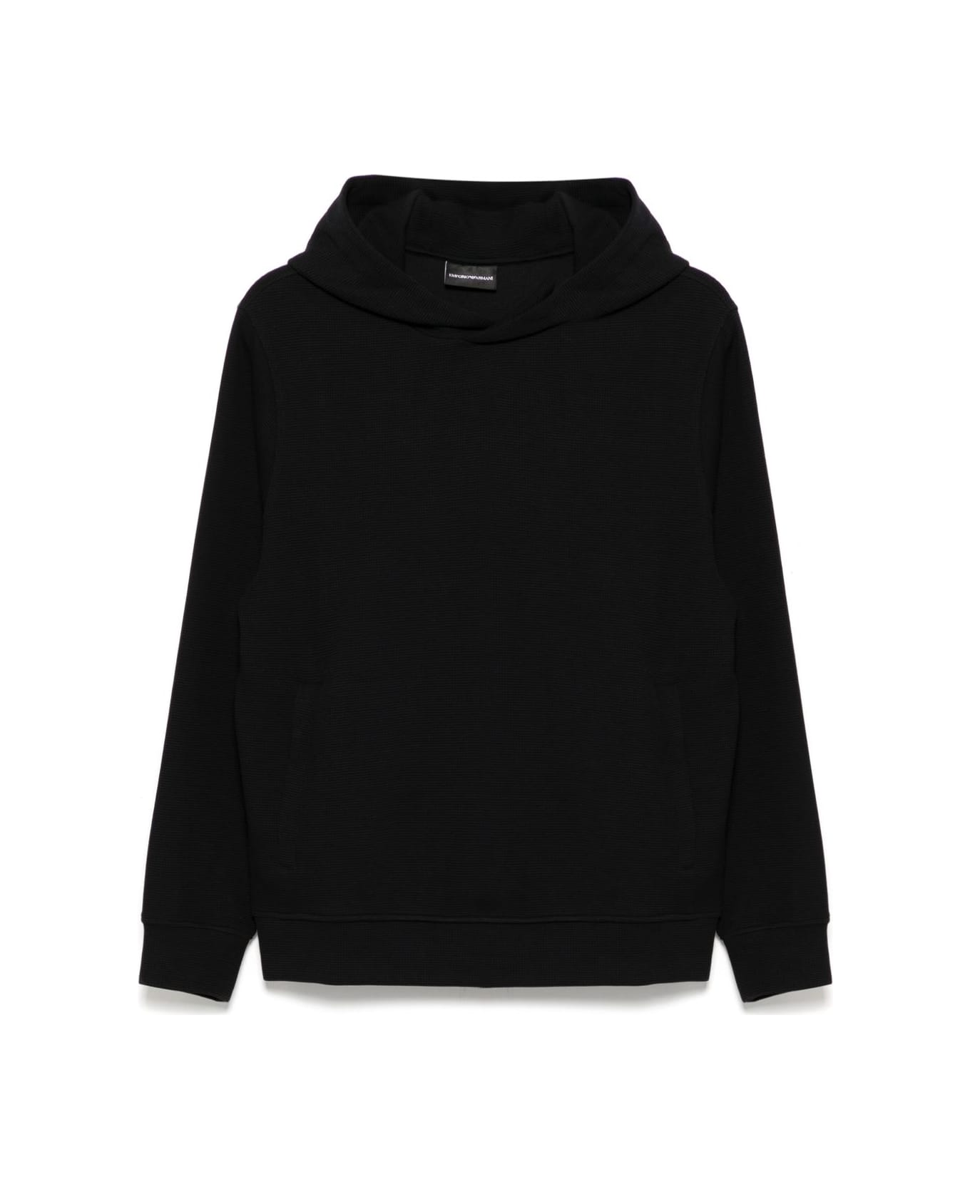 Emporio Armani Cotton Hoodie - Blue