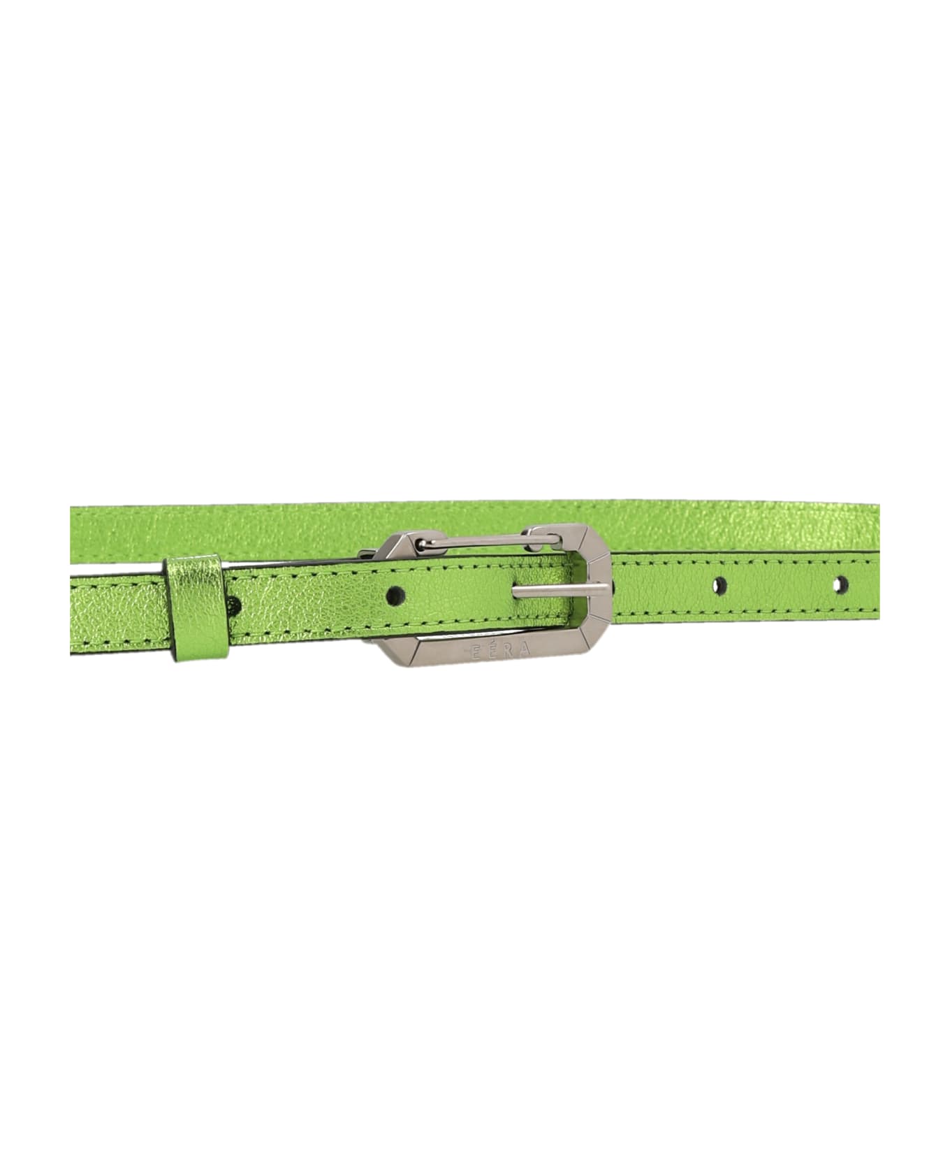 EÉRA Foil Leather Belt - Green