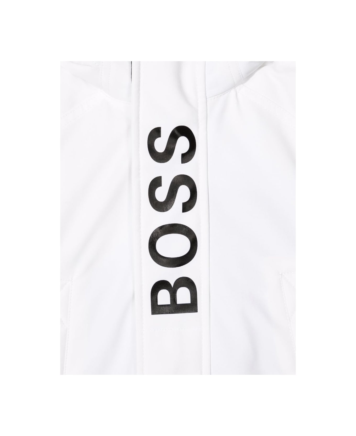 Hugo Boss Hooded Parka - WHITE コート＆ジャケット