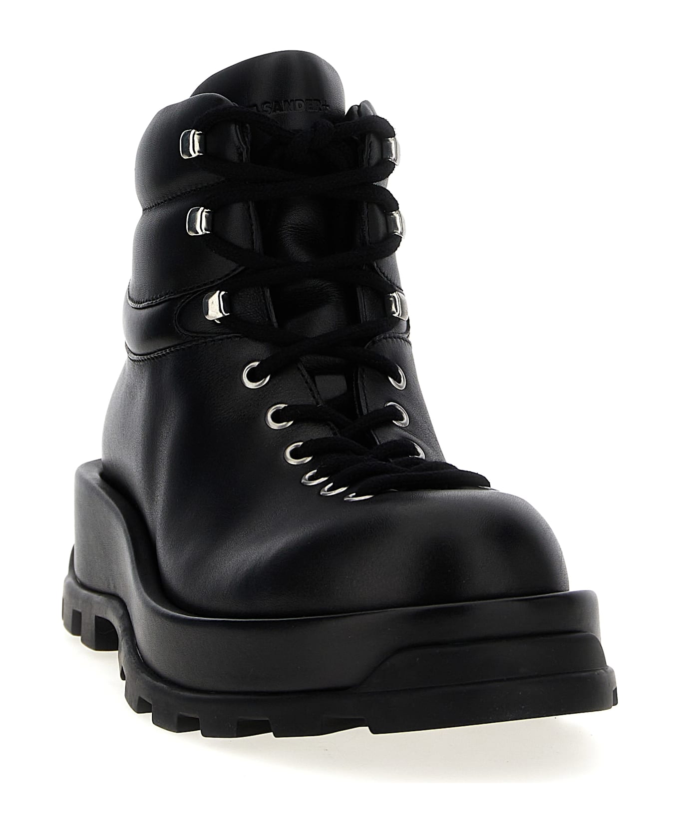 Jil Sander Leather Ankle Boots - Black  