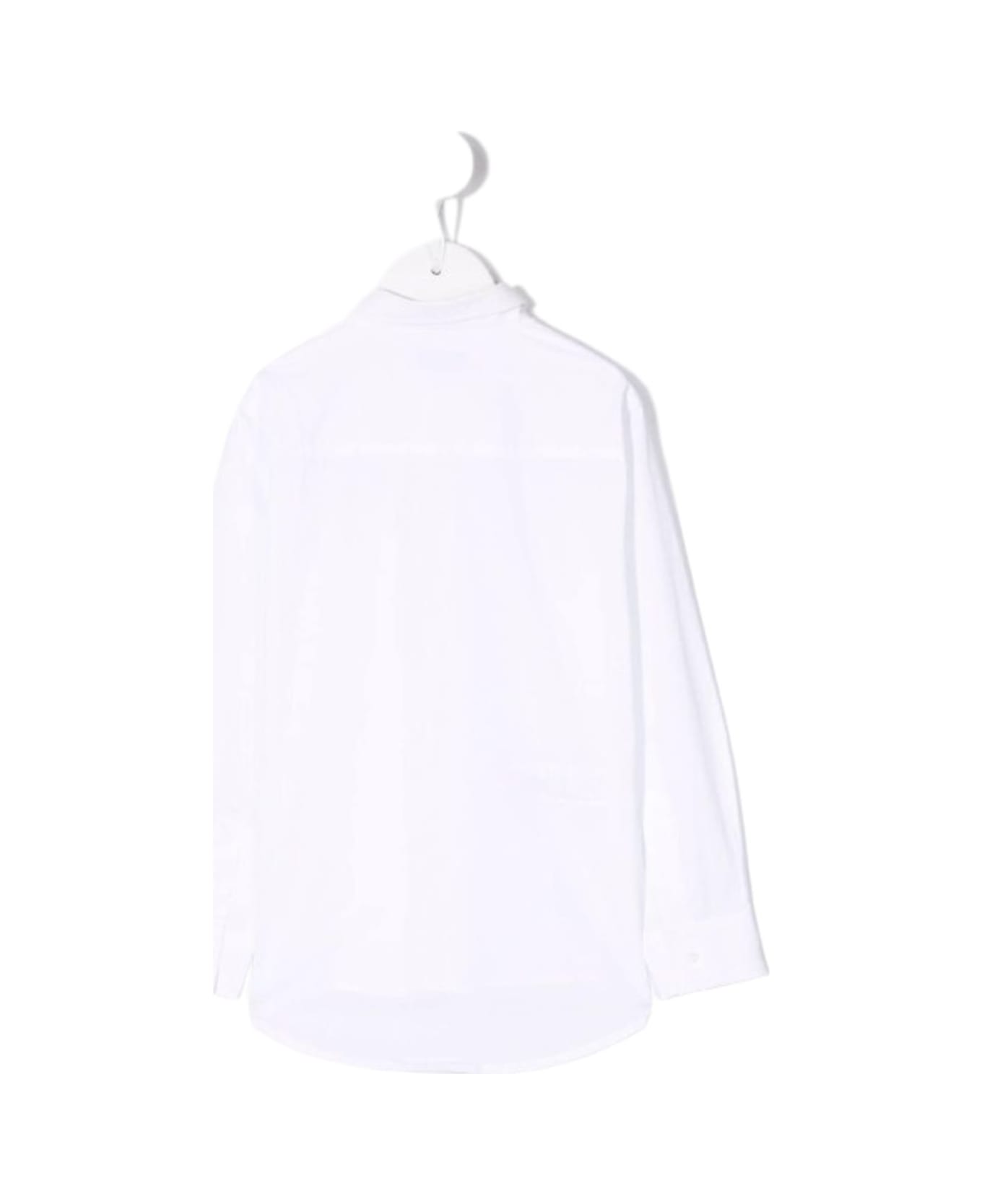 Il Gufo White Shirt With Patch Pocket On The Chest In Cotton Boy - Bianco シャツ