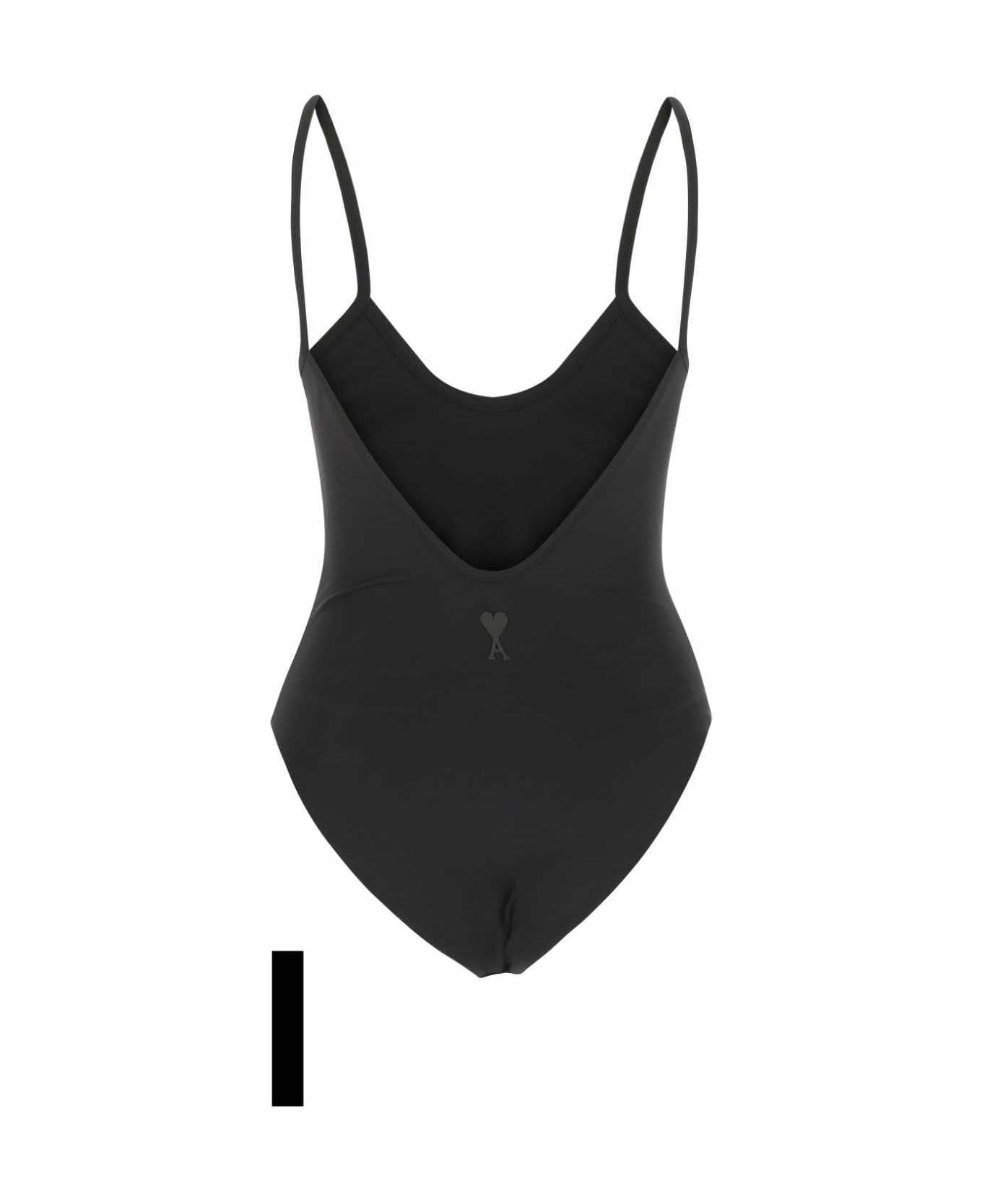 Ami Alexandre Mattiussi Black Stretch Nylon Swimsuit - 001