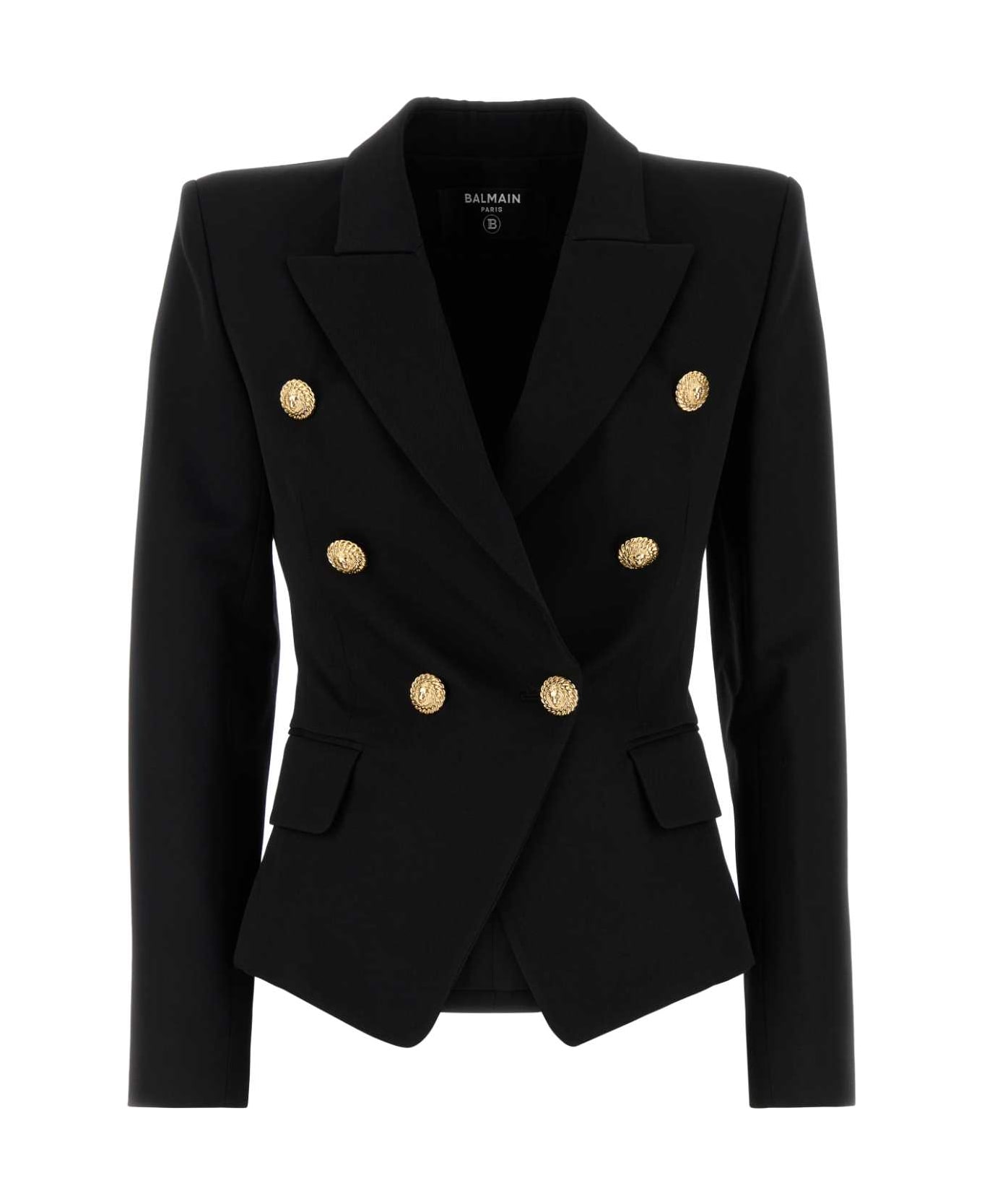 Balmain Black Wool Blazer - NOIR