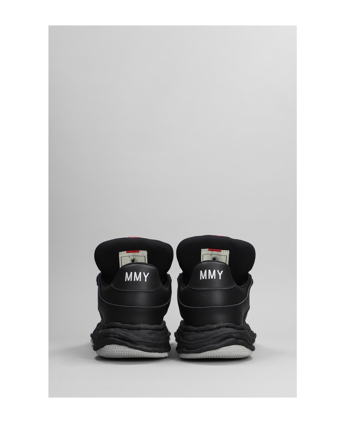 Mihara Yasuhiro Wayne Sneakers In Black Leather - black