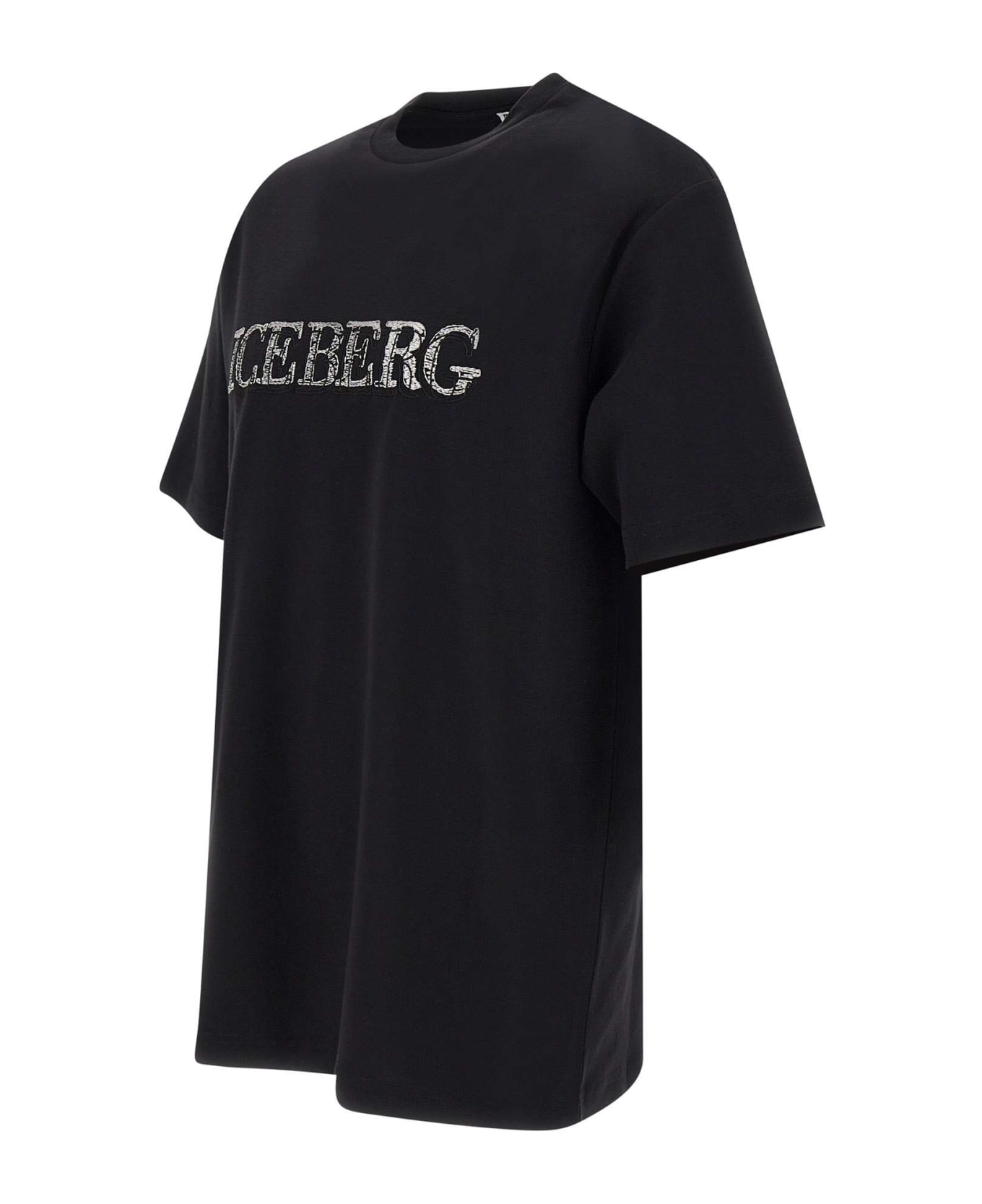 Iceberg Eco-sustainable Cotton T-shirt - BLACK シャツ