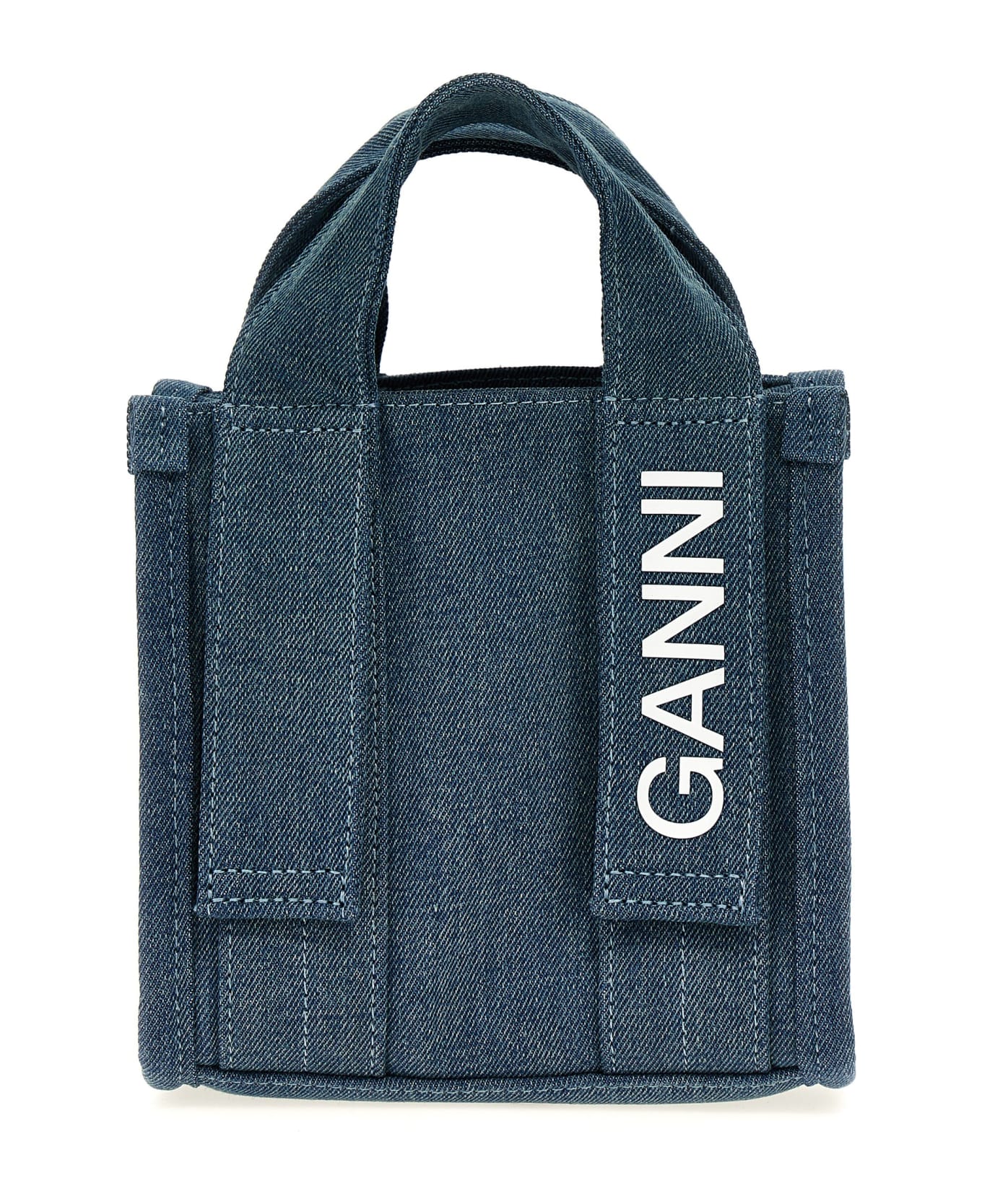 Ganni 'mini Tech' Shopping Bag - BLUE