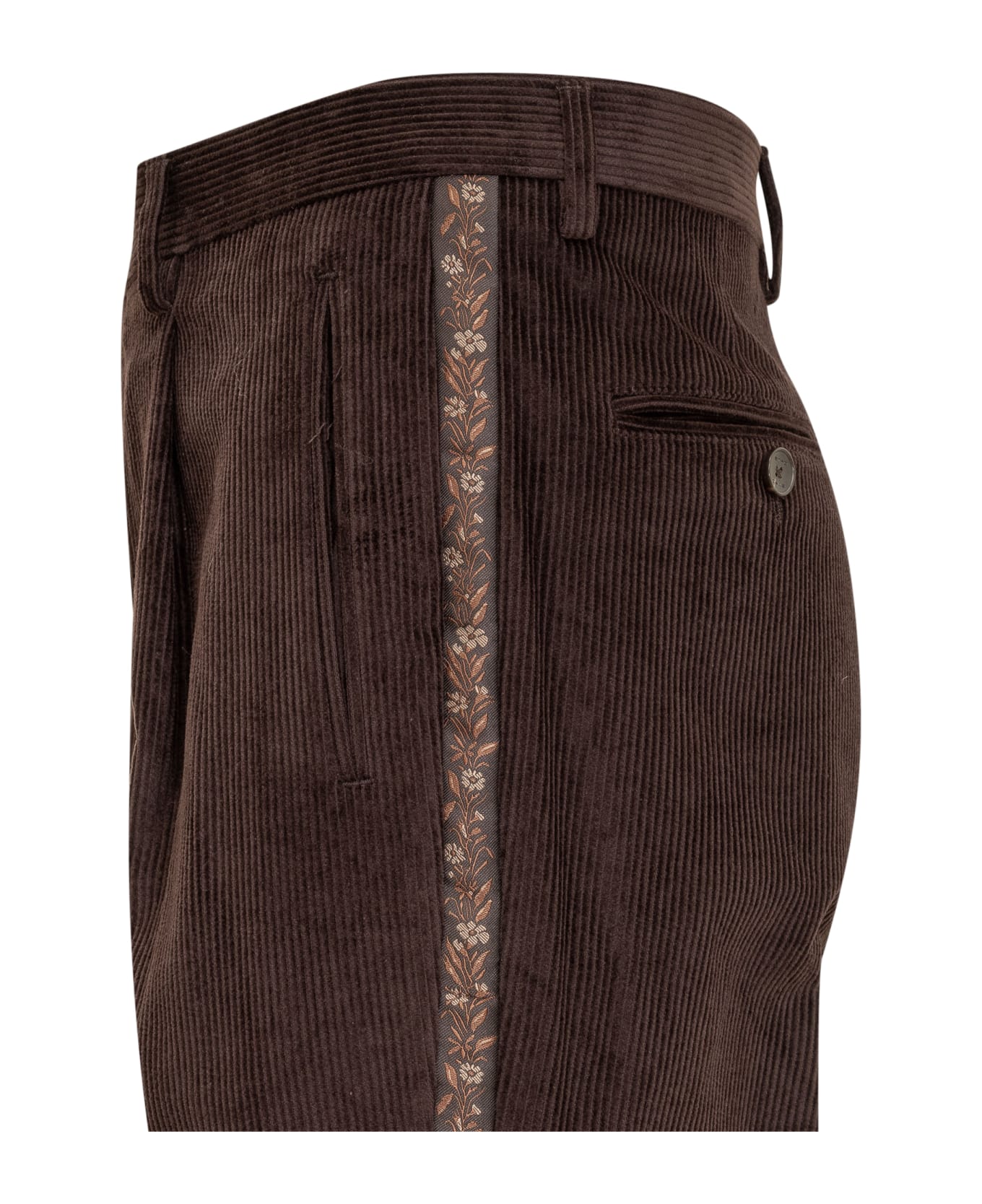 Etro 1 Pince Trousers - MARRONE ボトムス
