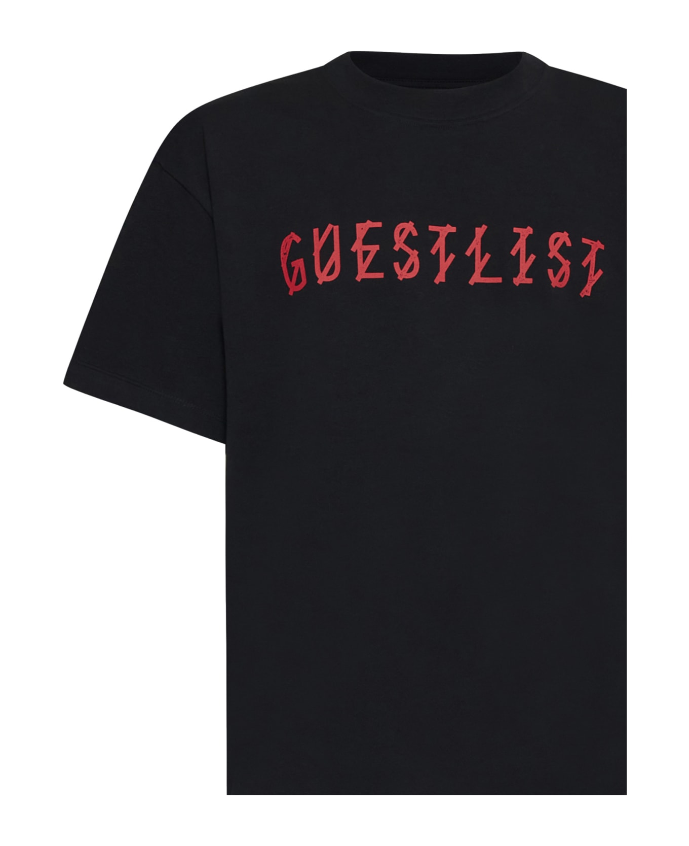 44 Label Group T-Shirt - Black+guestlist red